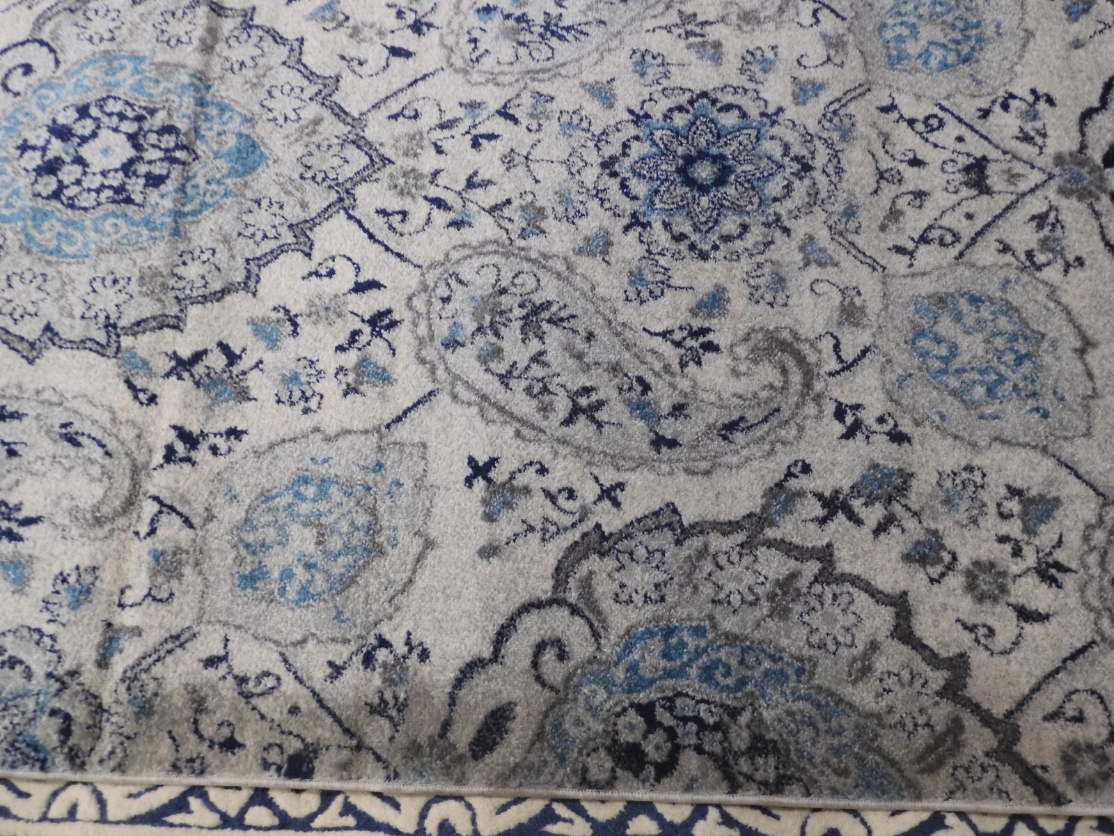 CREAM / LIGHT GREY 10′ X 14′ Stained Rug, Reduced Price 1172615472 MAD600C-10