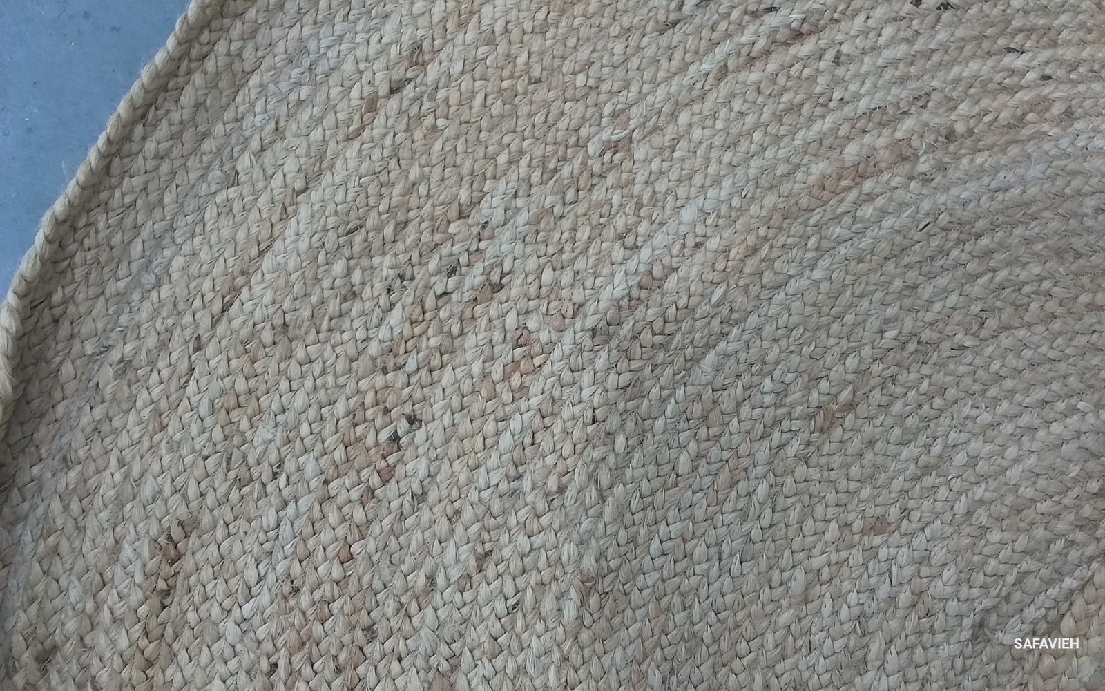 NATURAL 6′-0″ x 6′-0″ Back Stain Rug, Reduced Price 1172804930 CAP252A-6R