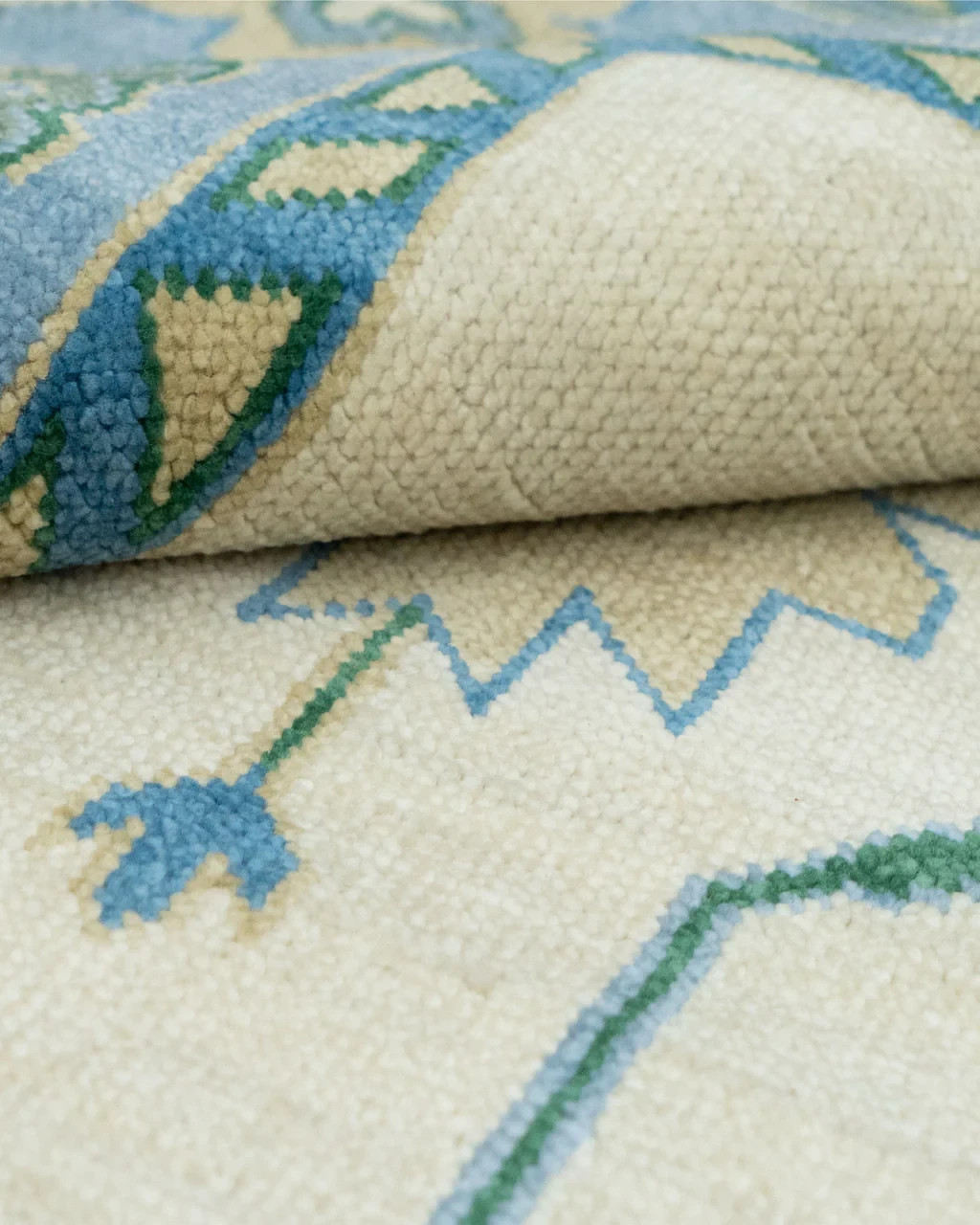 Oushak Rug Hand-Knotted Wool Traditional Vintage Antique Oushak Wool