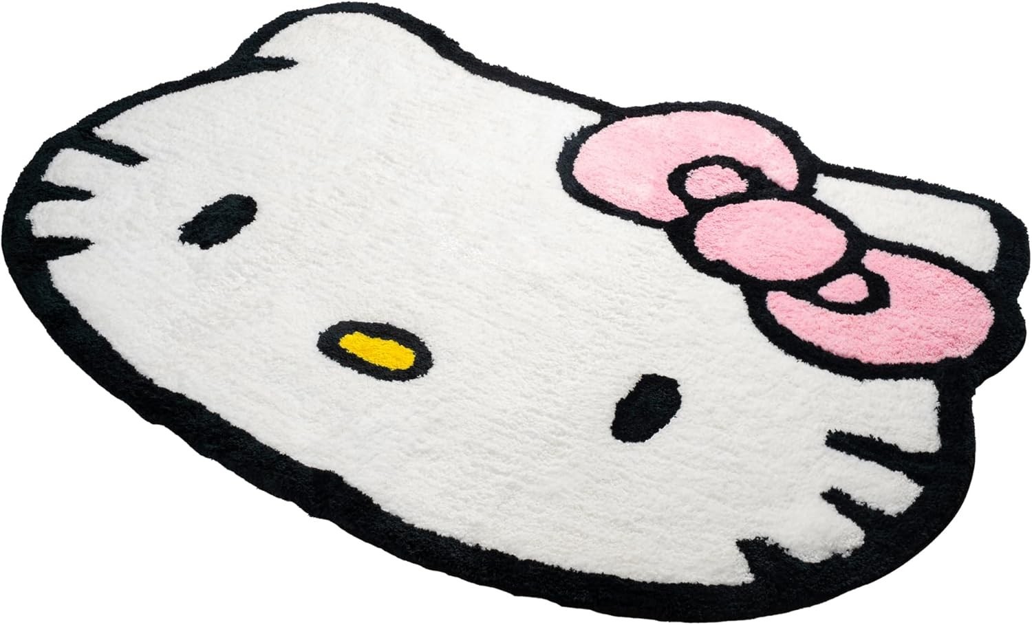 Hello Kitty Area Rug Plush Fluffy 4×3 ft Sanrio Non-Slip Polyester Bedroom Decor