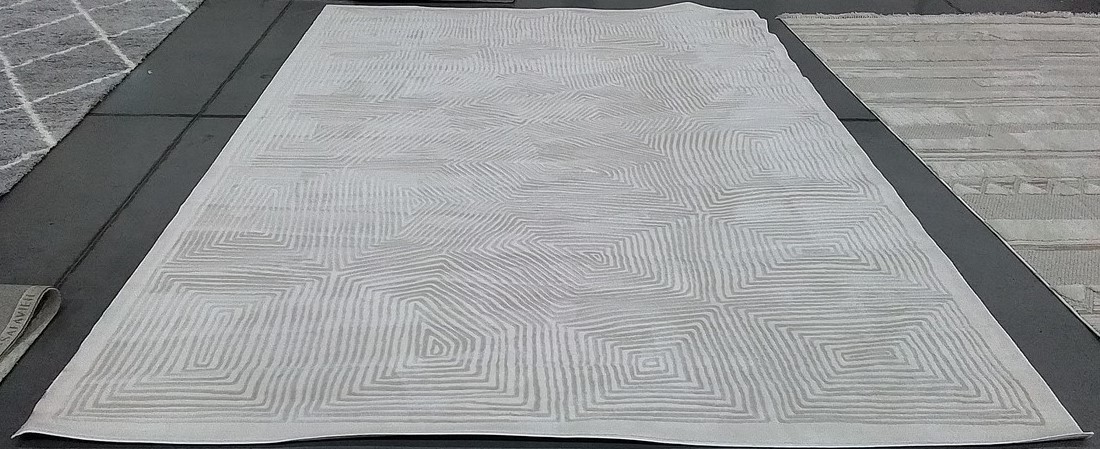 IVORY / BEIGE 9′-0″ x 12′-0″ Back Stain Rug, Reduced Price 1172806097 PTE120A-9