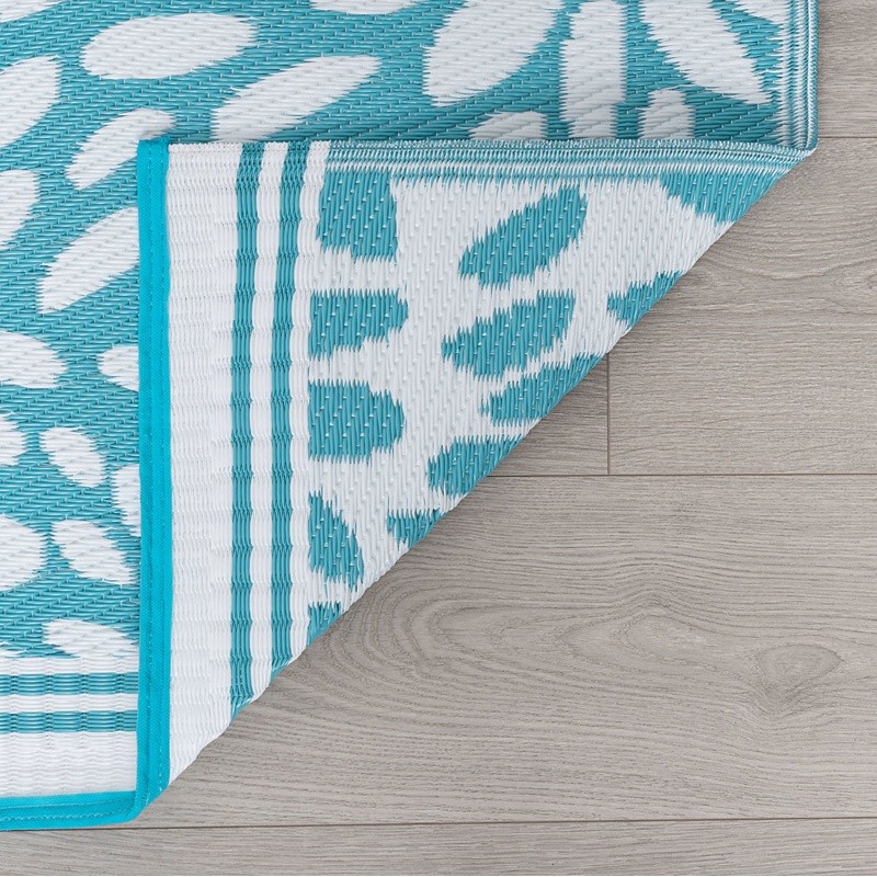 Waterproof Floral Area Rug Indoor Outdoor Easy to Clean Durable Kid Pet Friendly