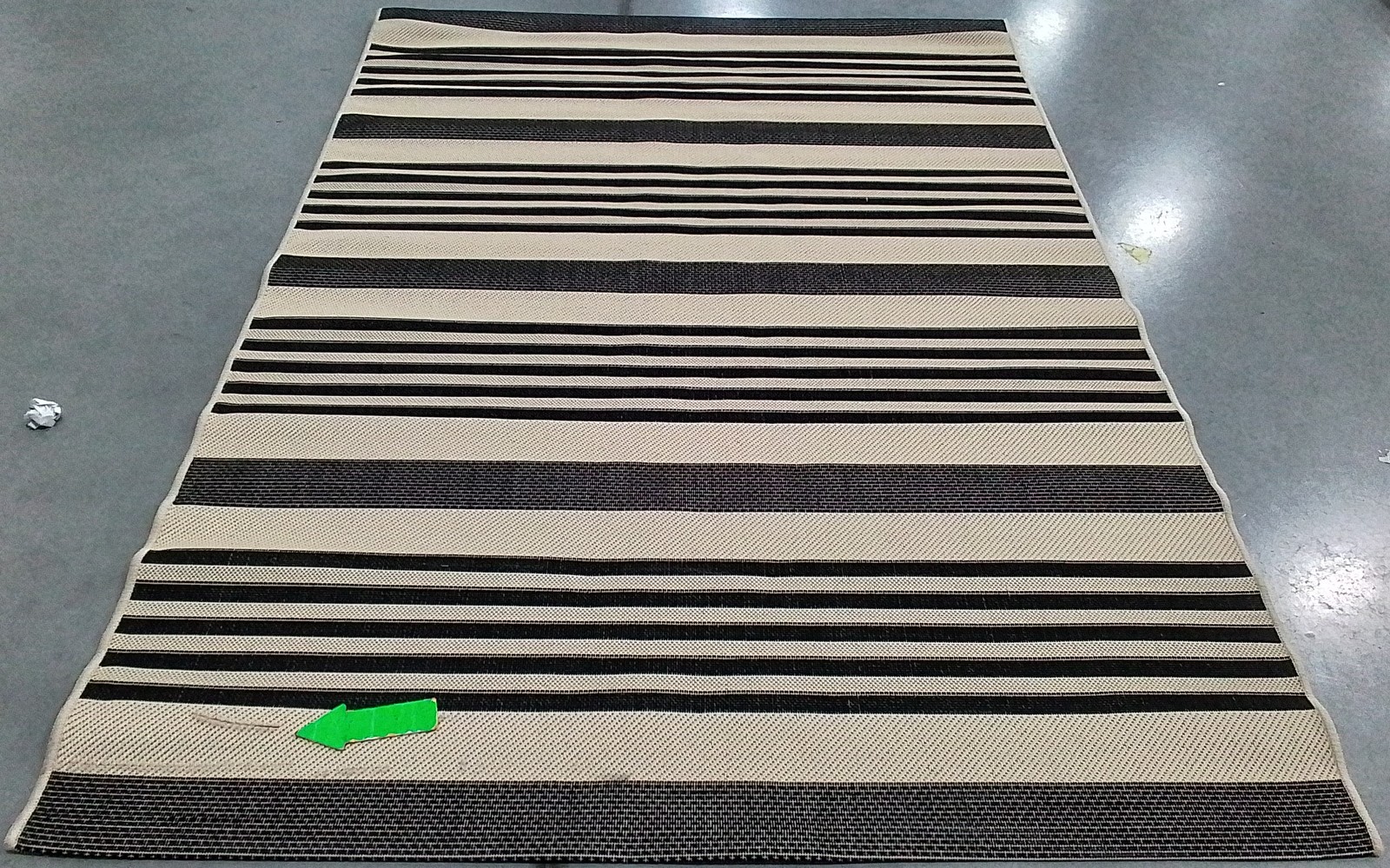 BLACK / BONE 5′-3″ x 7′-7″ Cut on Rug, Reduced Price 1172801433 CY6062-216-5