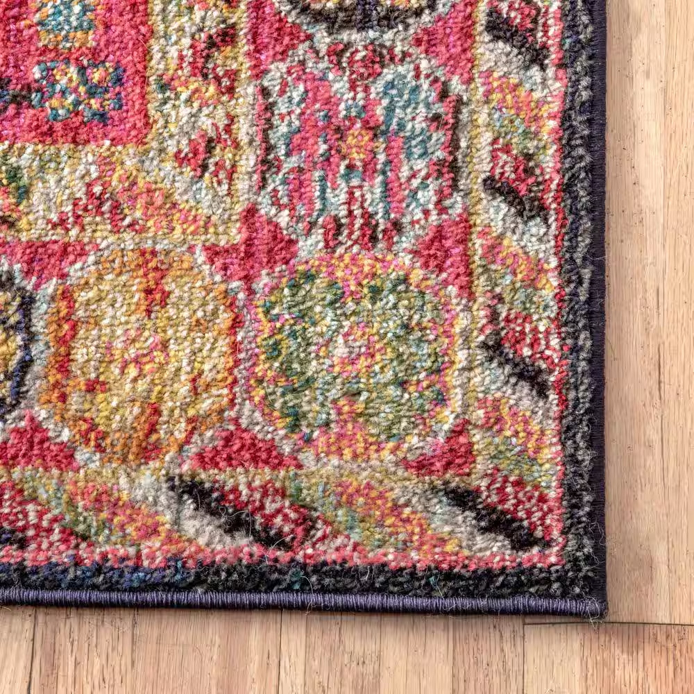 Meadow Vintage Multi 2 Ft. 6 In. X 6 Ft. Indoor Runner Rug Free Ship NEW