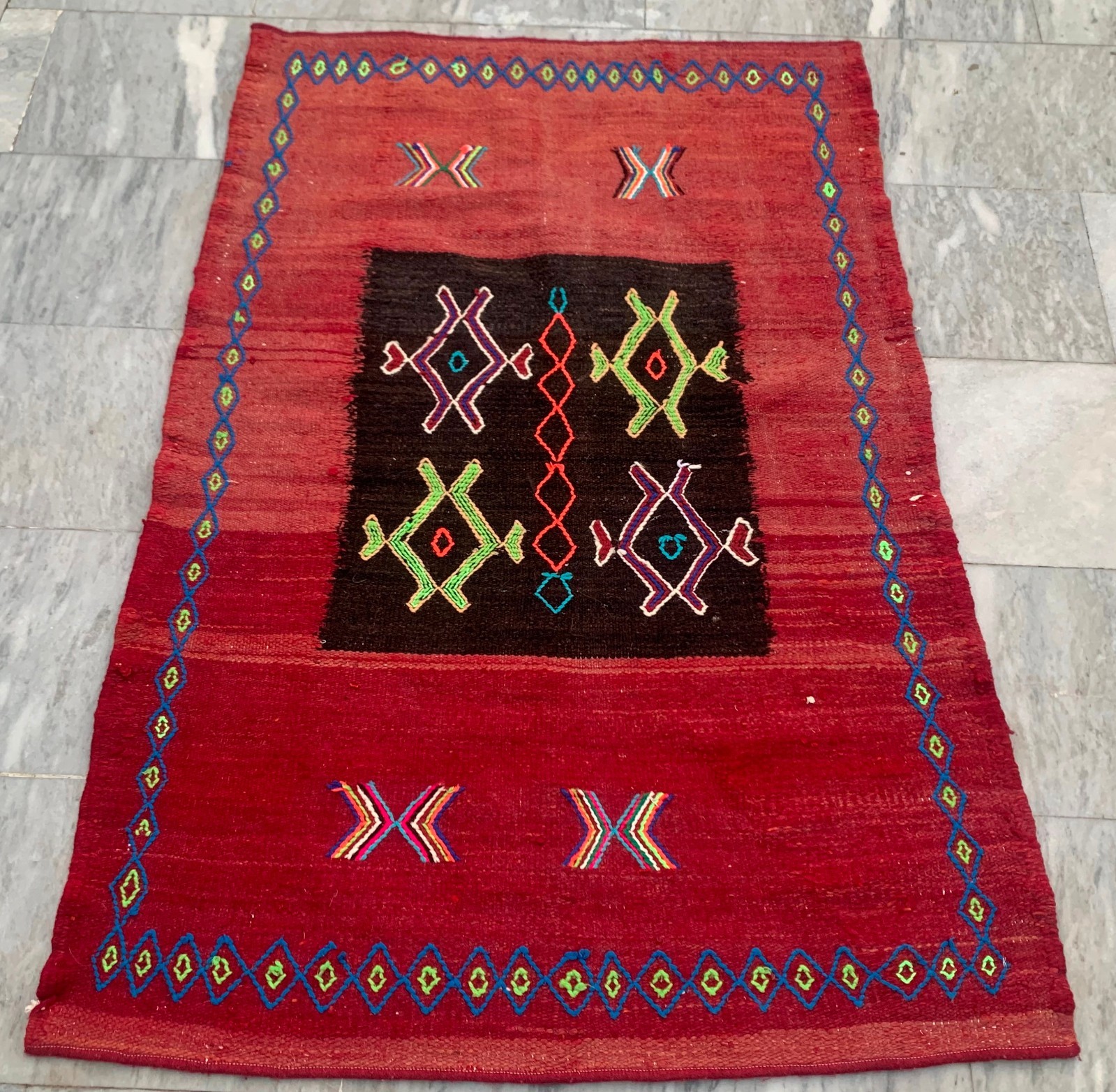Afghan Kilim,Antique Kilim,Mashwani Kilim,Sumak Rug,3×5 ft Free Ship
