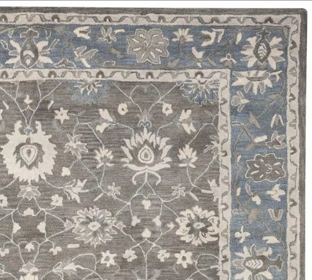 Meela Gray Handmade Tufted 100% Wool Area Rugs & Carpet Home Decor
