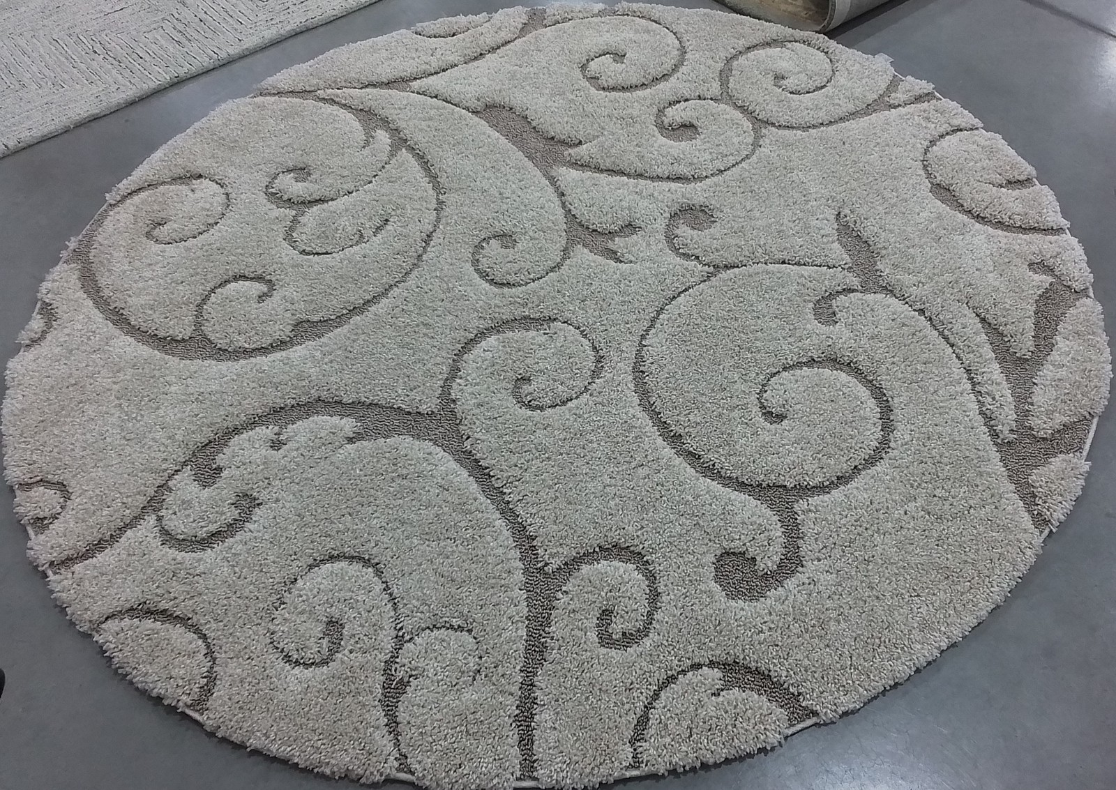 CREAM/BEIGE 6′-7″ x 6′-7″ Back Stain Rug, Reduced Price 1172804899 SG455-1113-7R