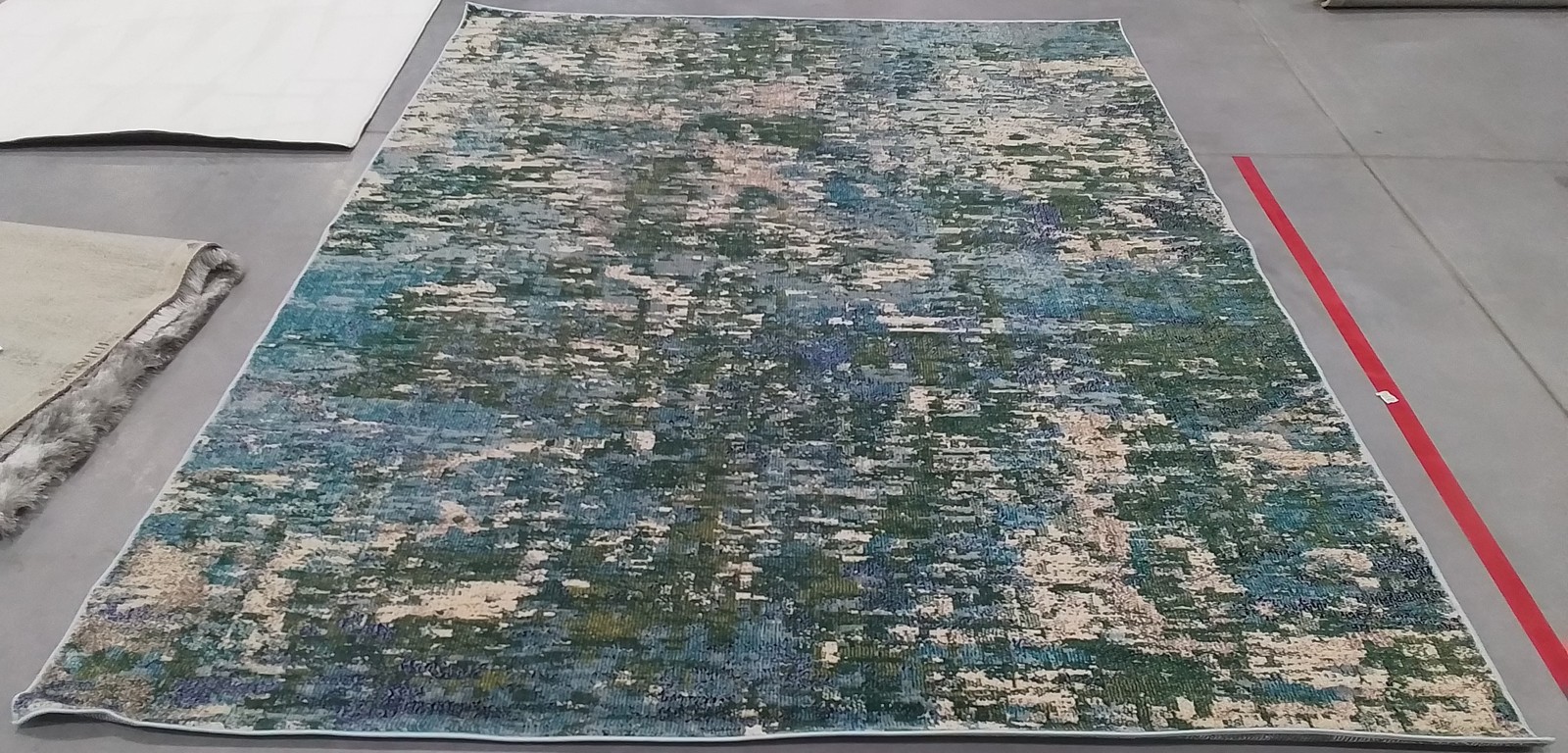GREEN/TURQUOISE 8′-0″ x 10′-0″ Back Stain Rug Reduced Price 3172810180 MAD471Y-8