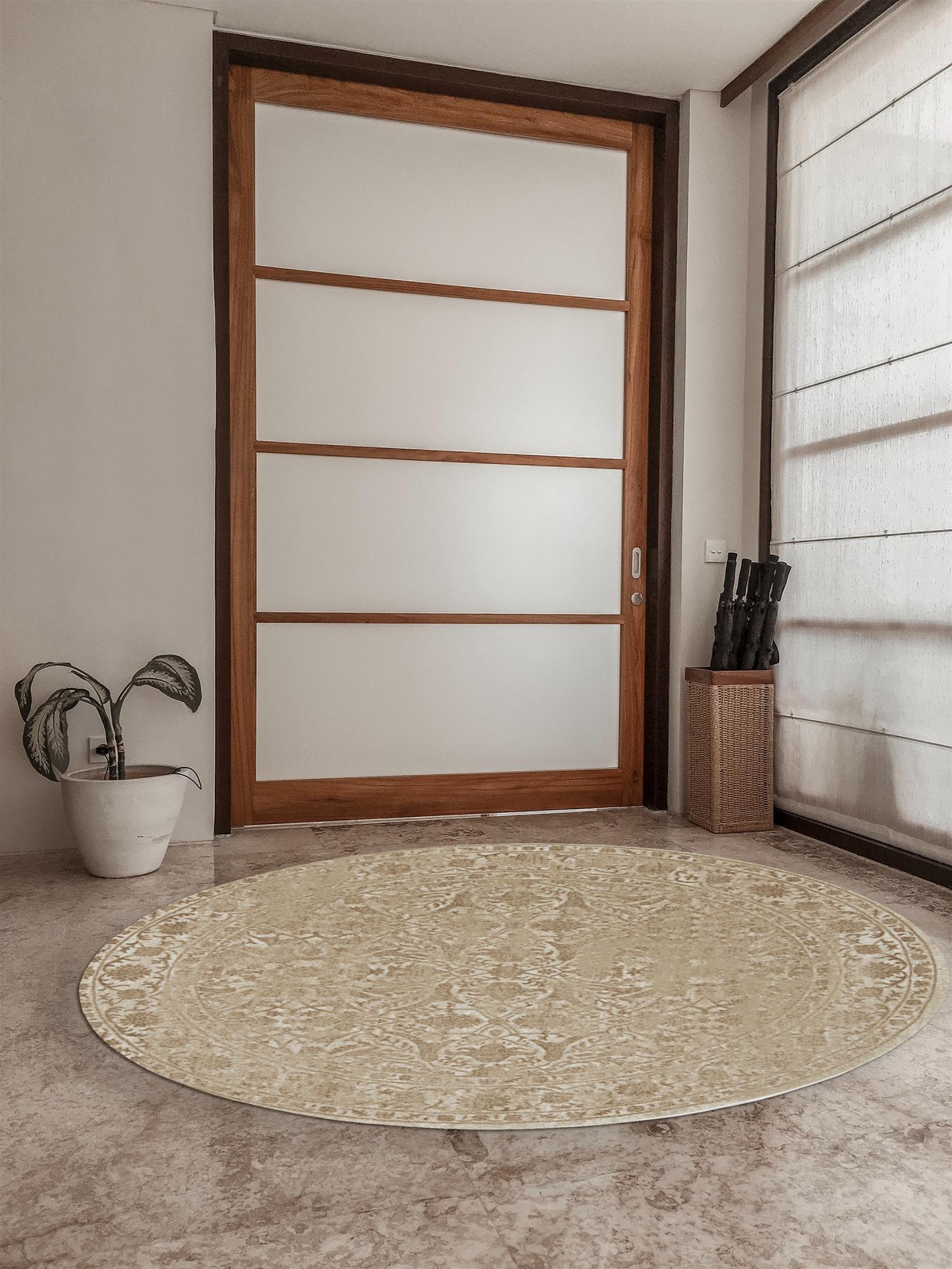 Radici USA Colosseo 5’3 Round in Bone Ivory