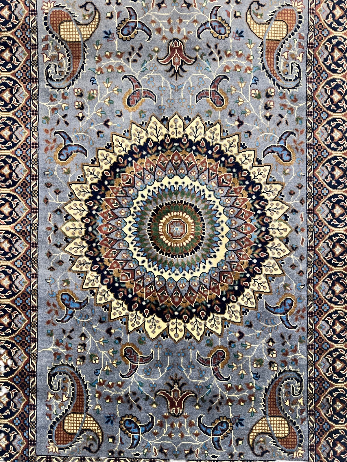 Hand-Knotted Parak Rug – Gray, 40” x 60” | Afghan Wool Rug