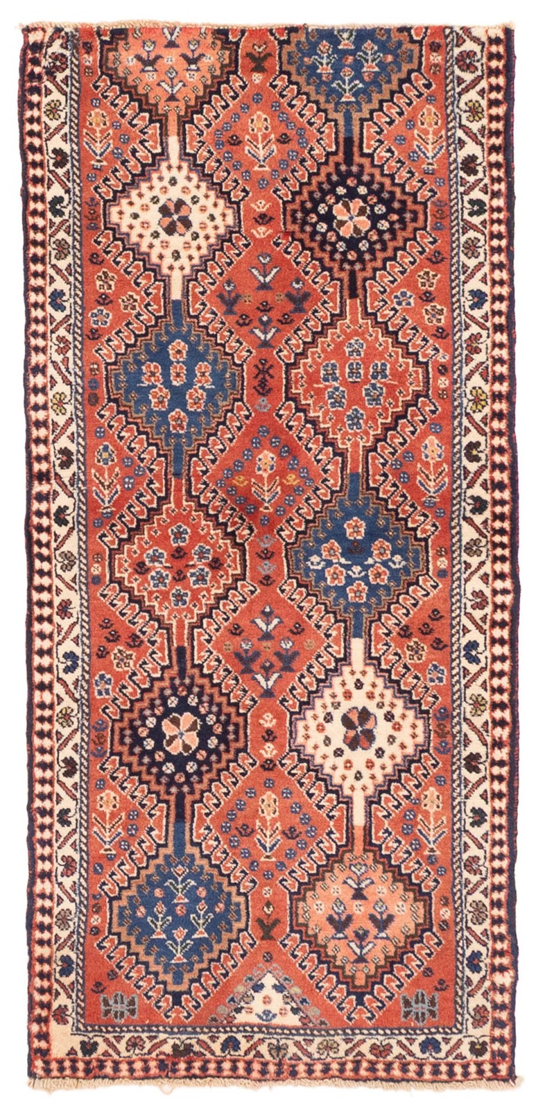 2’0″ x 4’4″ Vintage Hand-knotted Runner Rug Traditional Oriental Wool Carpet