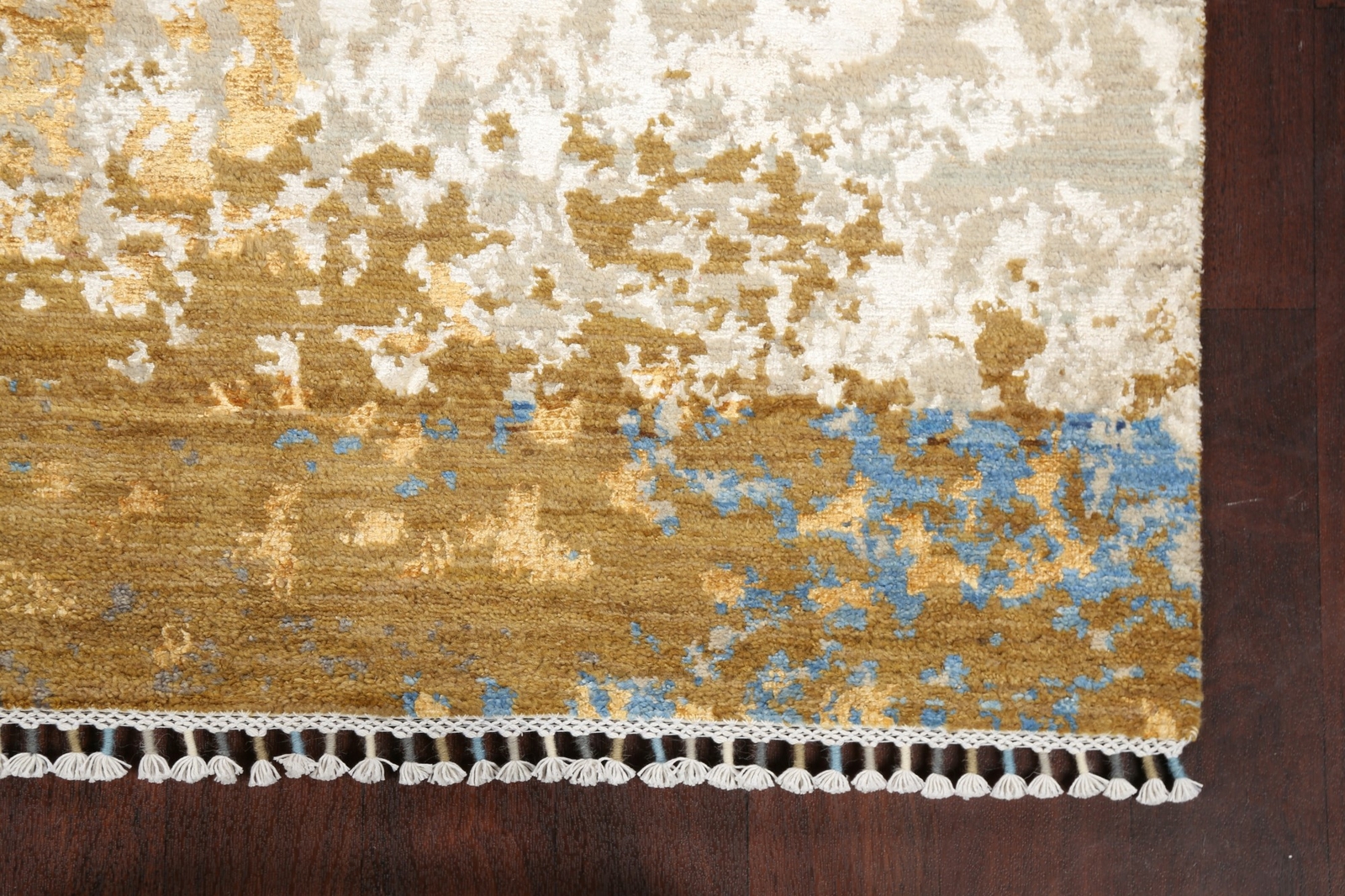Contemporary Wool/ Silk Artistic Abstract Oriental Area Rug Hand-knotted 4’x6′