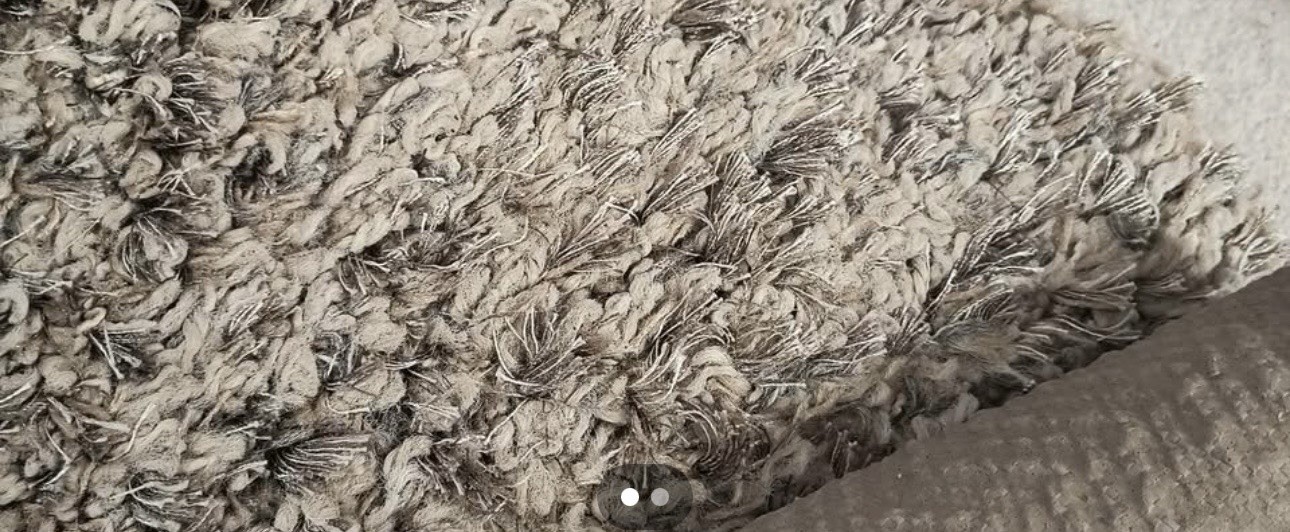 Mokawkhome Eyelash Shag Heavy Duty Rug In Neutral Colors. 59 × 84 Inches Long