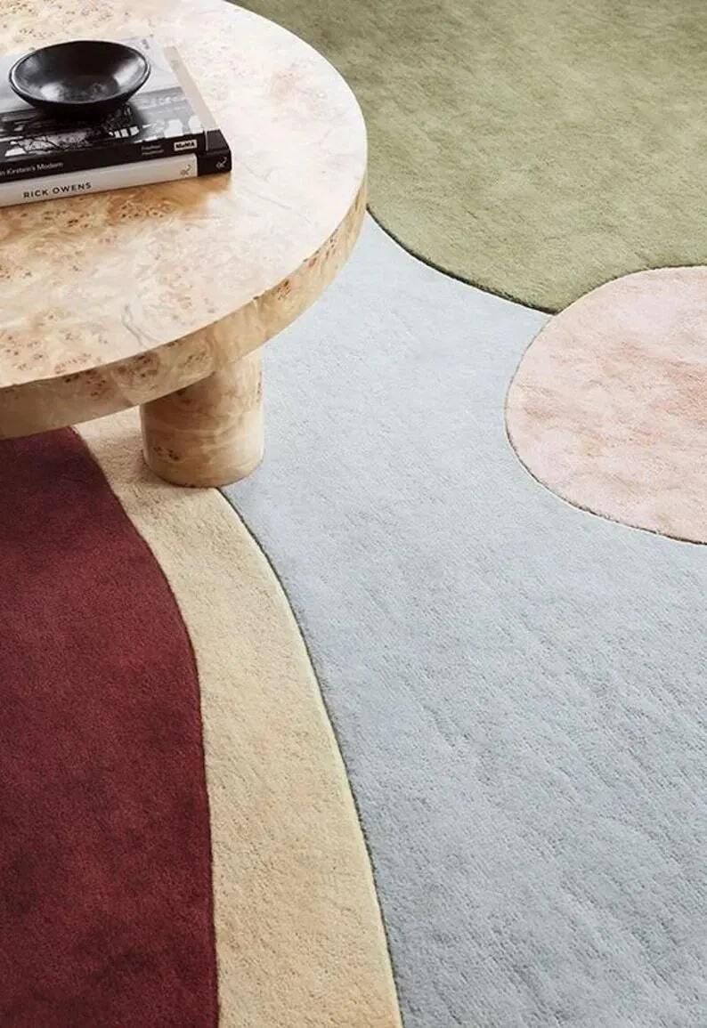New modern hand tufted rug for living room bedroom Multi Color Carpet Area Rugs