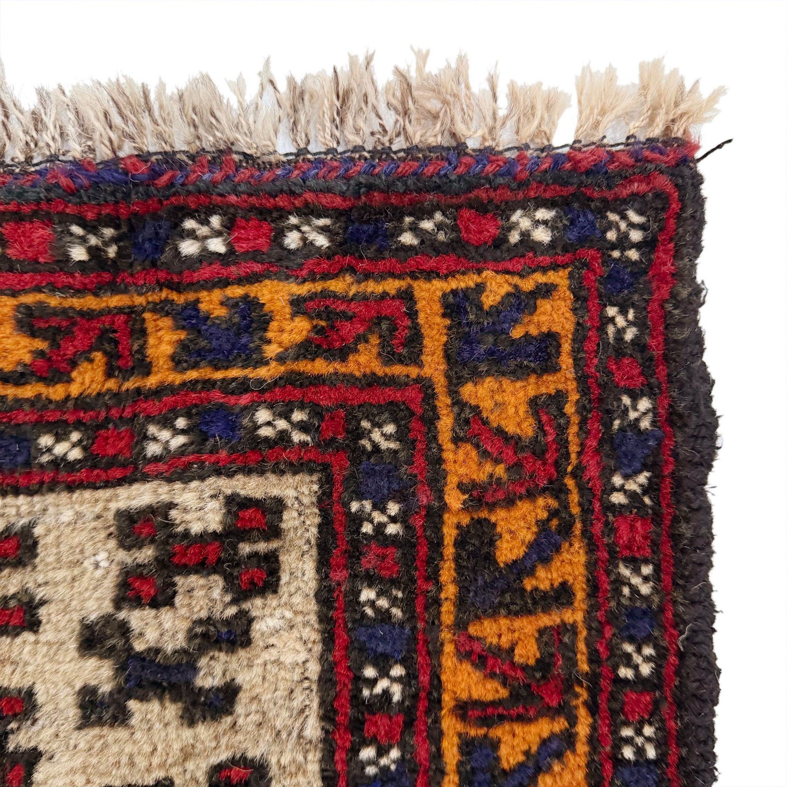 Tribal Afghan Prayer Rug 2’8″x4’3″ Ft Hand-Knotted Oriental 100% Wool Rug W37611