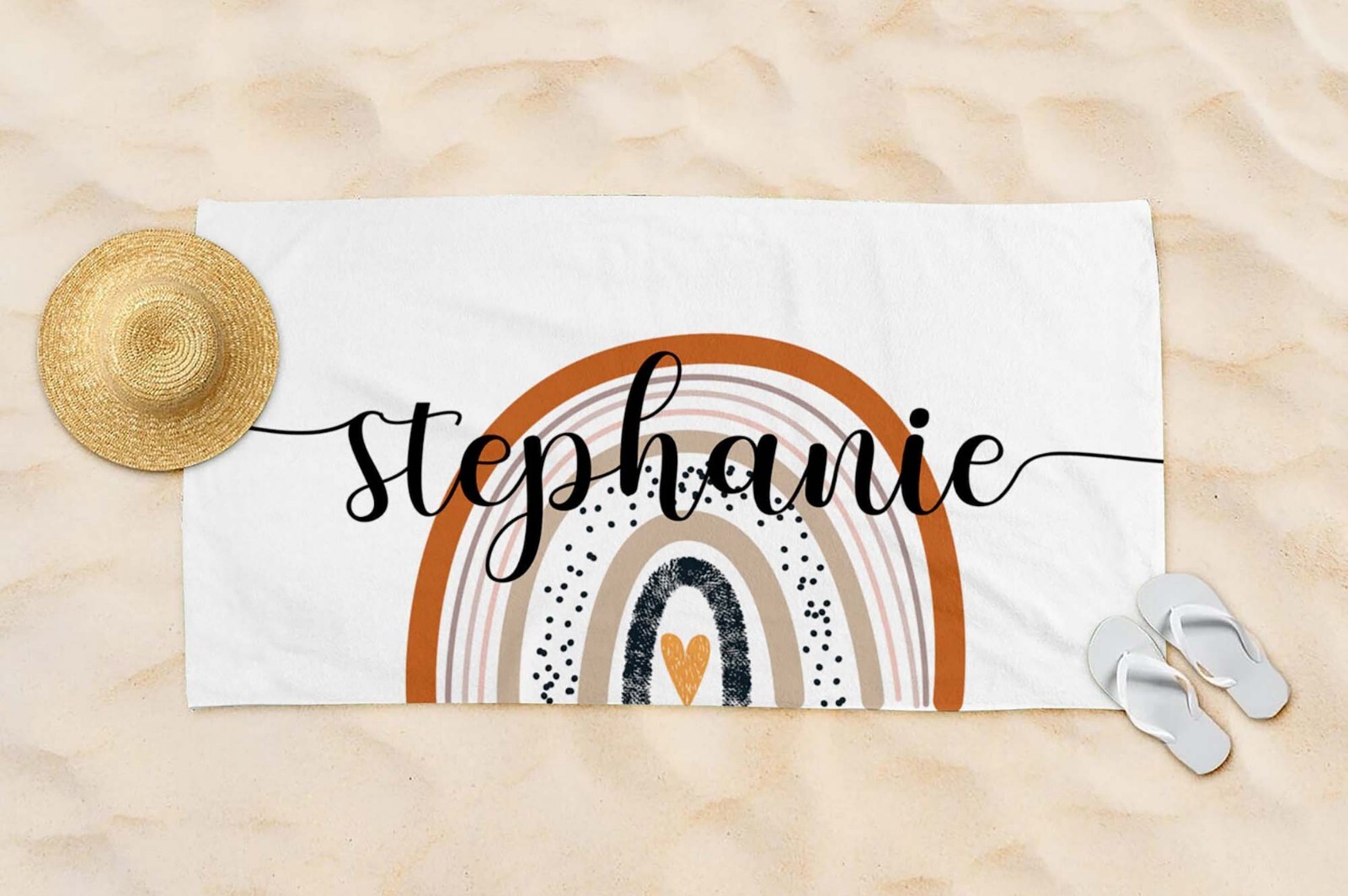 Beach Towel, Unique Custom Gift, Photo Name Towel, Adult Custom Towel, Personal
