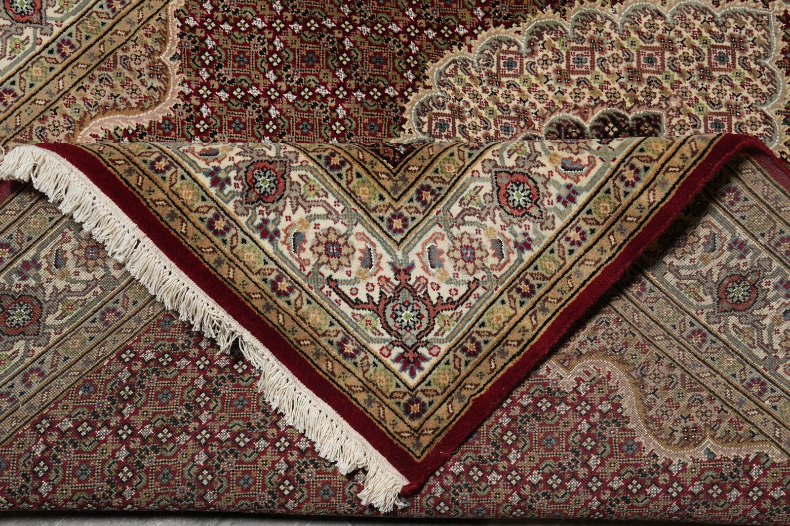 5 x 7 Mahii Tabriiz Traditional Wool Silk Room Rug #F-3074