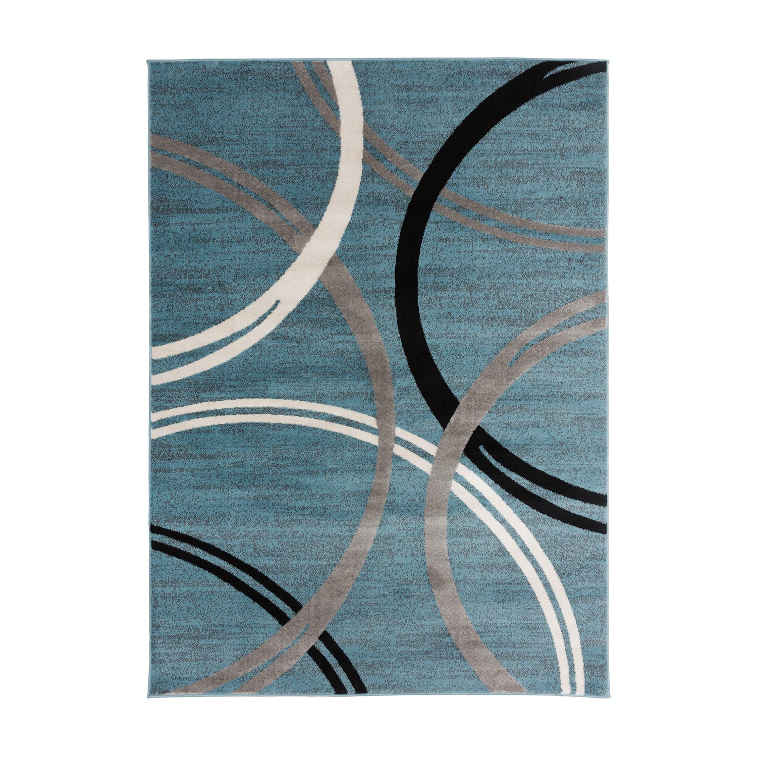 Rugshop Area Rug Modern Abstract Circles Design Rugs for Living Room Bedroom Rug