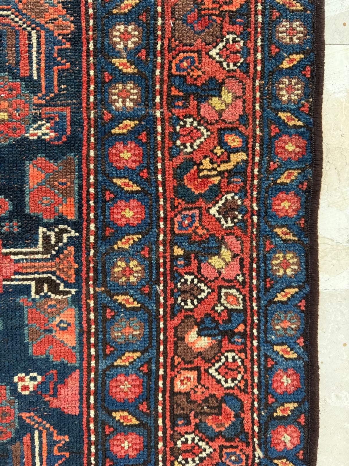 Antique Hand Knotted Oriental Wool Rug Carpet Floor Area Floor Covering