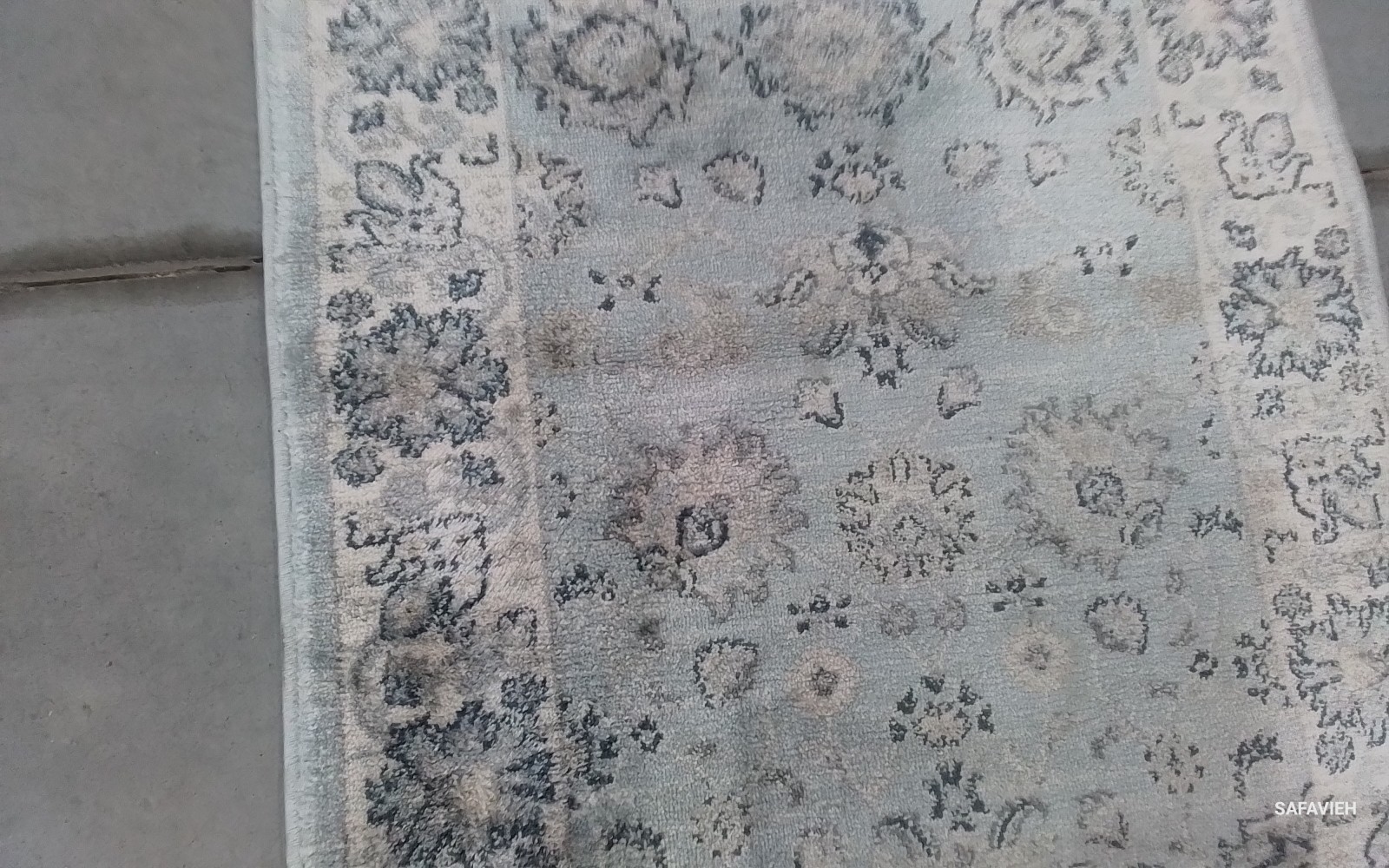 LT BLUE / CREAM 2′-2″ x 11′-0″ Flaw in Rug, Reduced Price 1172778781 ISA940M-211