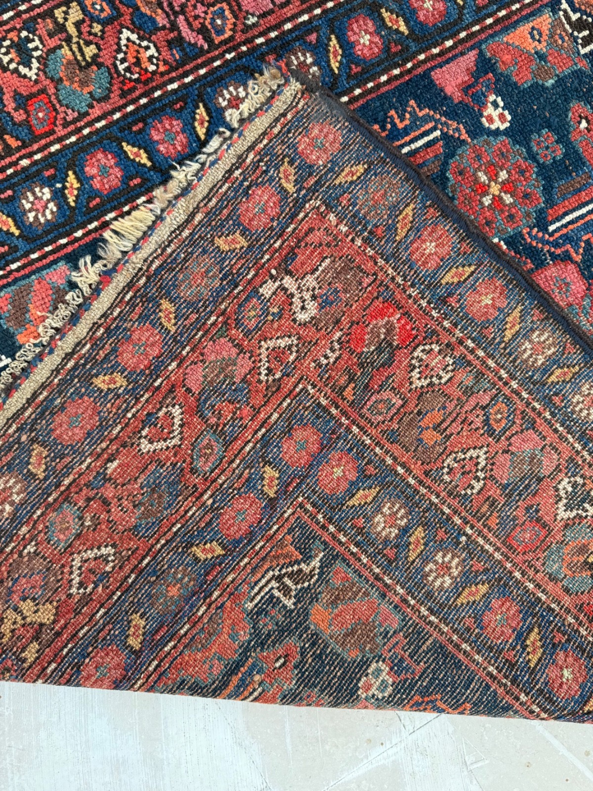 Antique Hand Knotted Oriental Wool Rug Carpet Floor Area Floor Covering