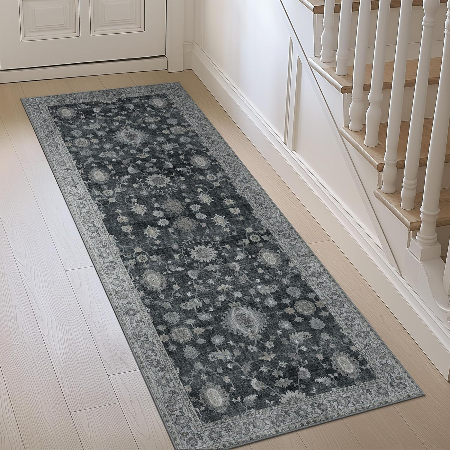 Runner Rug for Hallways Machine Washable, 2X5 Non Slip Boho Vintage Lightweight