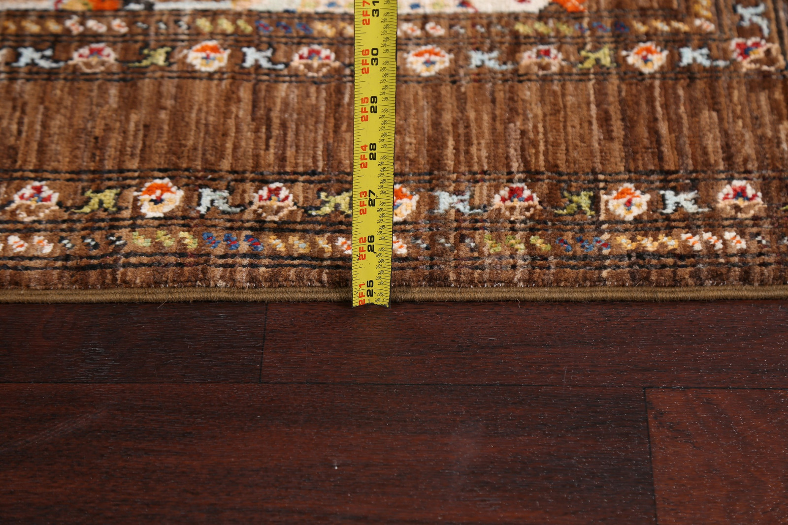 100% Vegetable Dye Brown Wool Ziegler Oriental Area Rug Hand-made Carpet 5×7