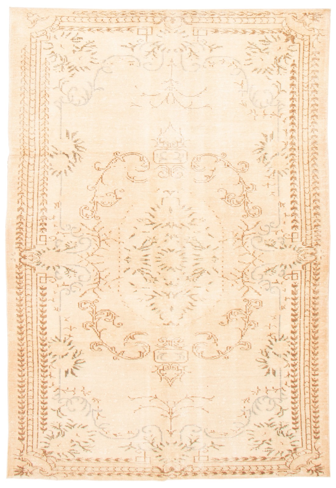 Vintage Traditional Hand-Knotted Area Rug 6’2″ x 9’0″ Oriental Wool Carpet