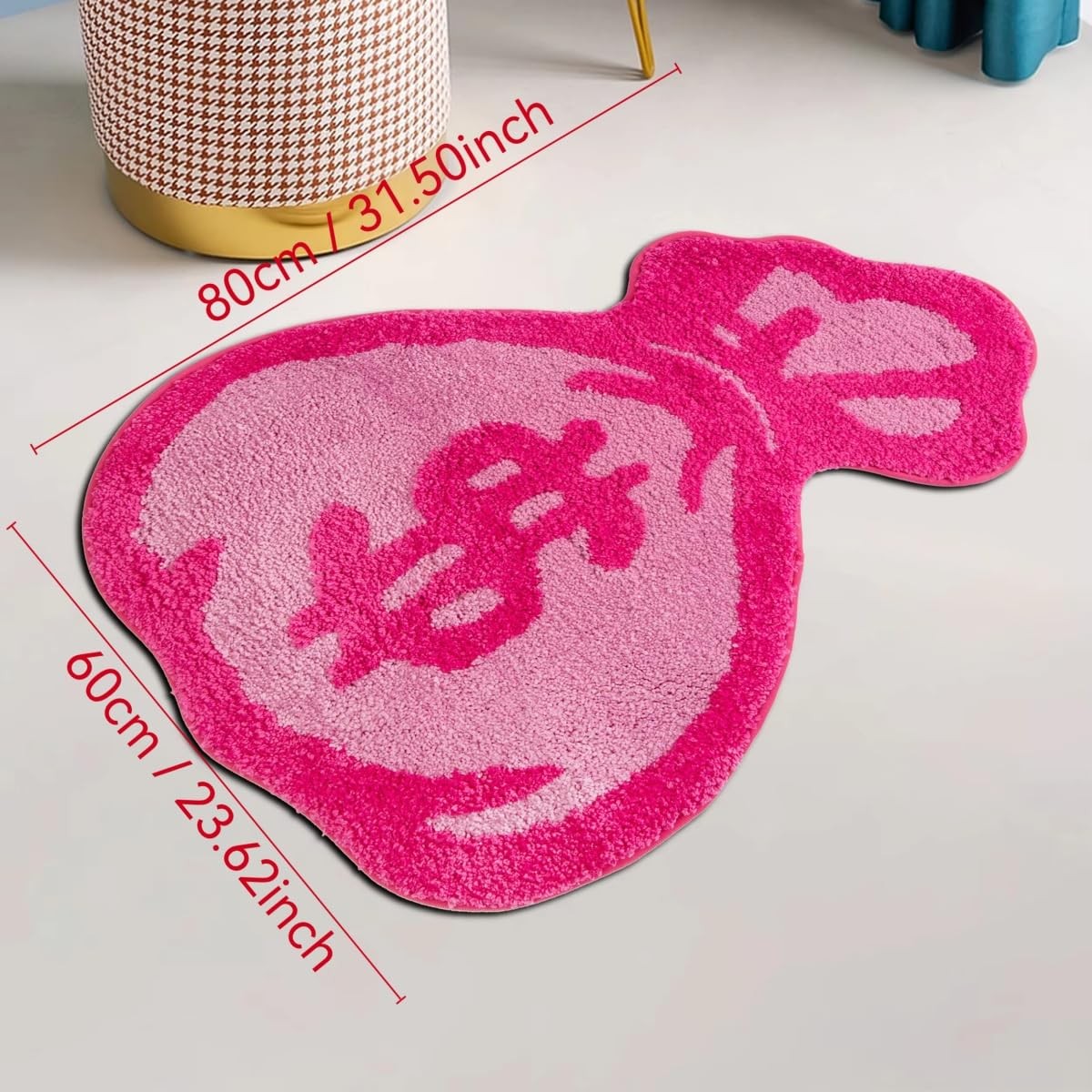 Purse Rugs Tufted Material Cartoon Carpet Anime Home Soft Fur Rugs Bedroom Li…