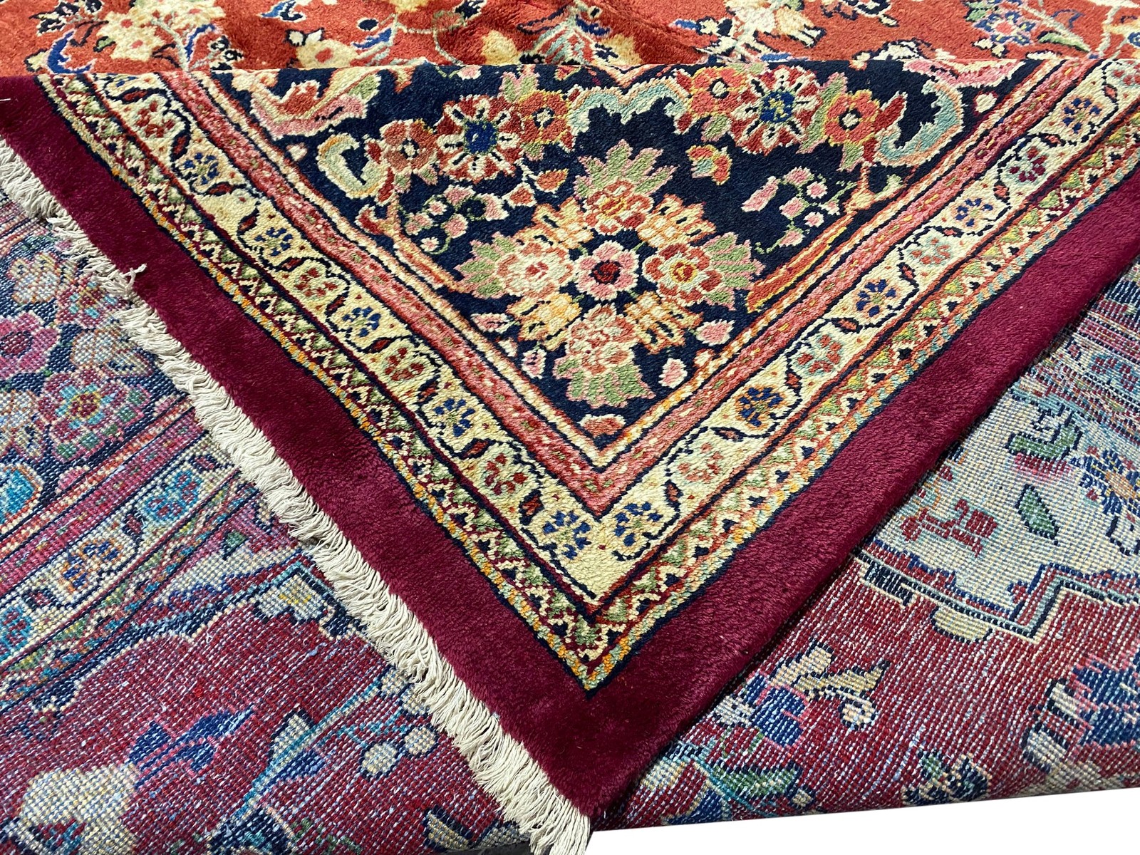 10.6 x 14 Irran Vintage Traditional Pre Owned Old Perrsian Rug #F-6975