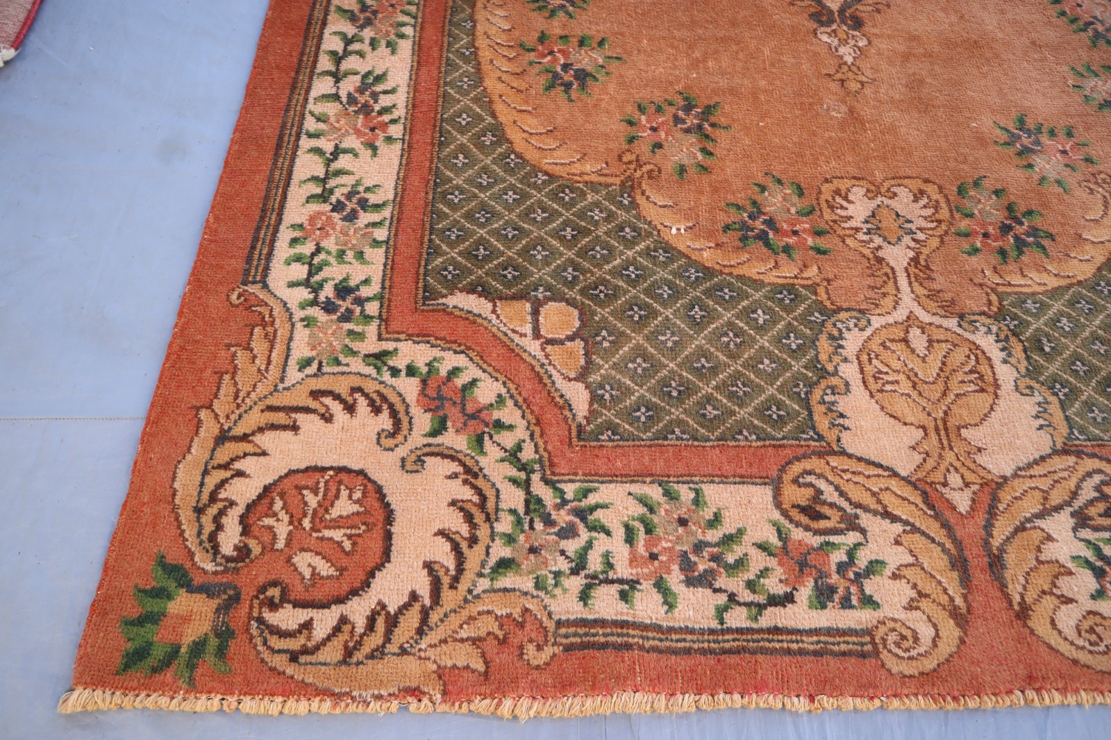 5’6×9’3 ft Afghan Handmade Veg dyes Wool Serapi Area Rug, Rug for Living Room