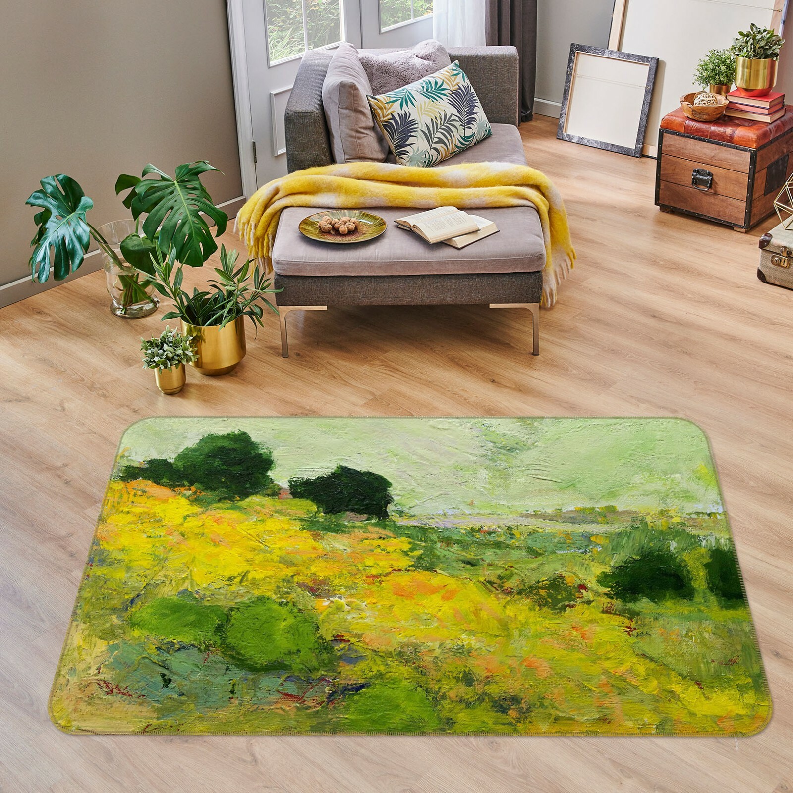 3D Oil Painting Tree ZHUA141 Game Non Slip Rug Mat Photo Carpet Allan P Zoe