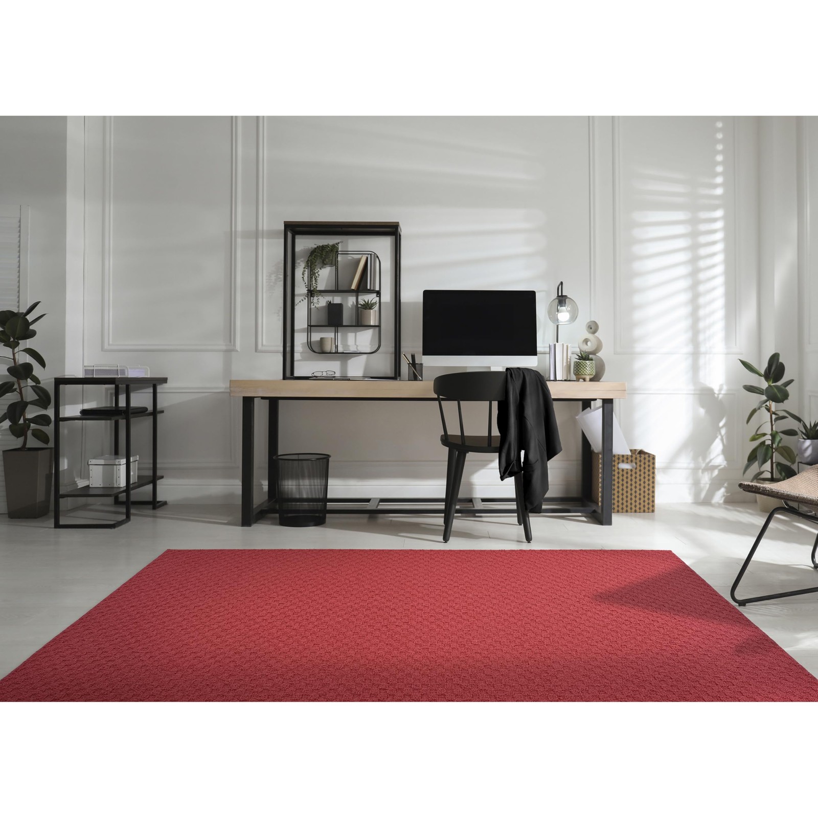 Garland Rug Town Square 8 Ft. x 10 Ft. Large Area Rug Chili Red