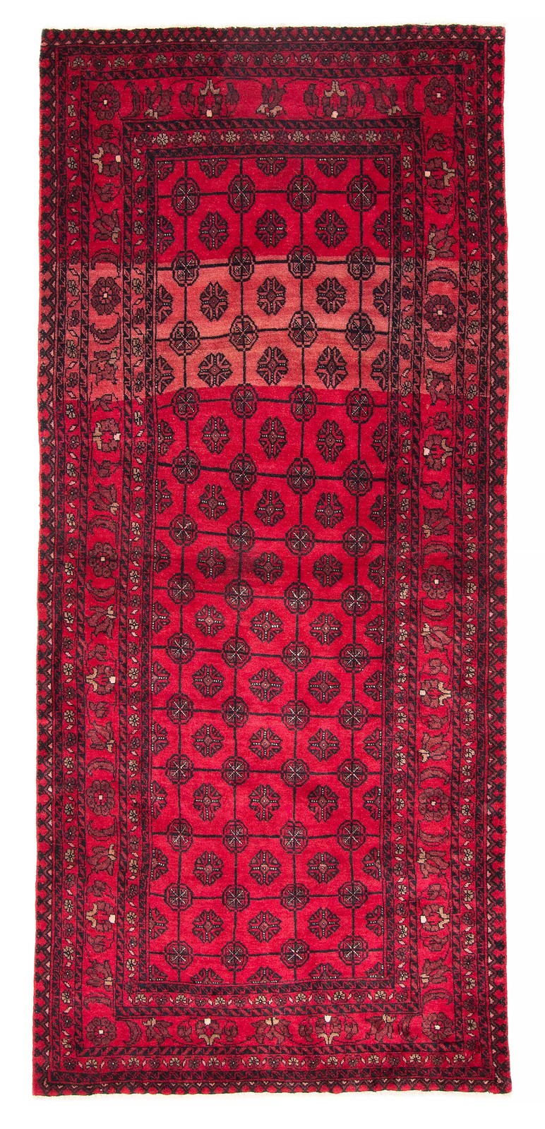 Vintage Hand-Knotted Area Rug 3’11” x 8’6″ Traditional Wool Carpet