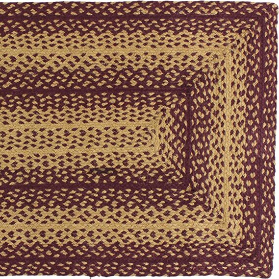 Vintage Star Braided Area Rug By IHF Rugs. Oval & Rectangle. Many Sizes.