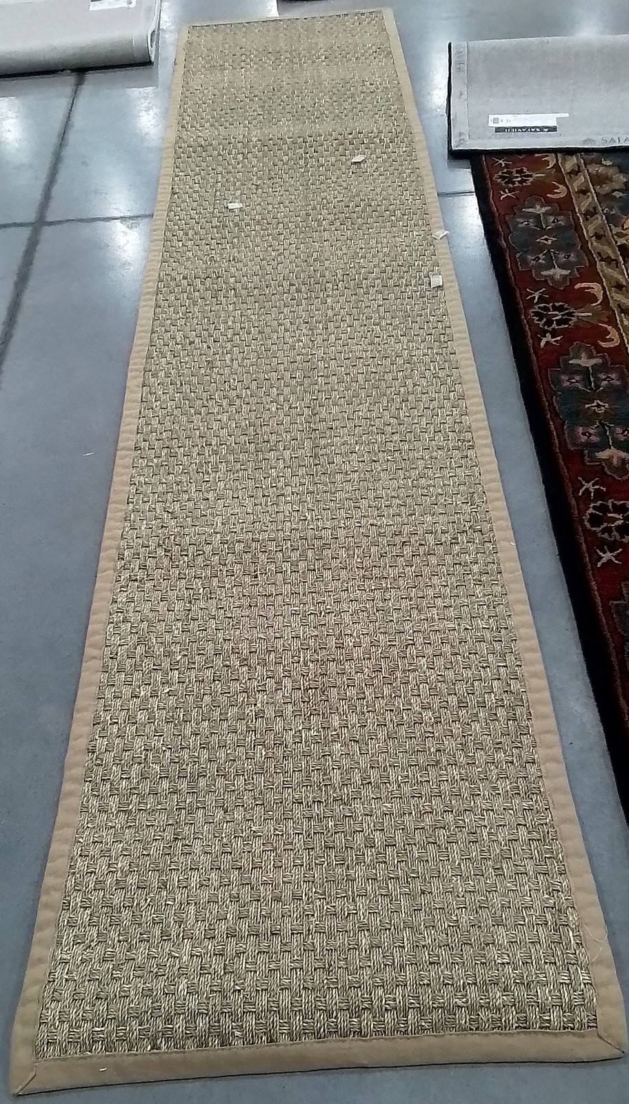 NATURAL / BEIGE 2′-6″ x 12′-0″ Damaged Rug, Reduced Price 1172801800 NF114A-212