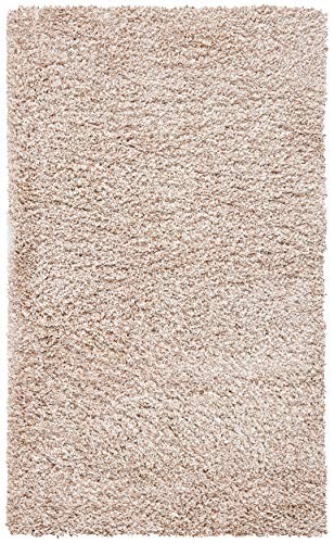 SAFAVIEH California Premium Shag Collection 3′ x 5′ Beige SG151 Non-Shedding