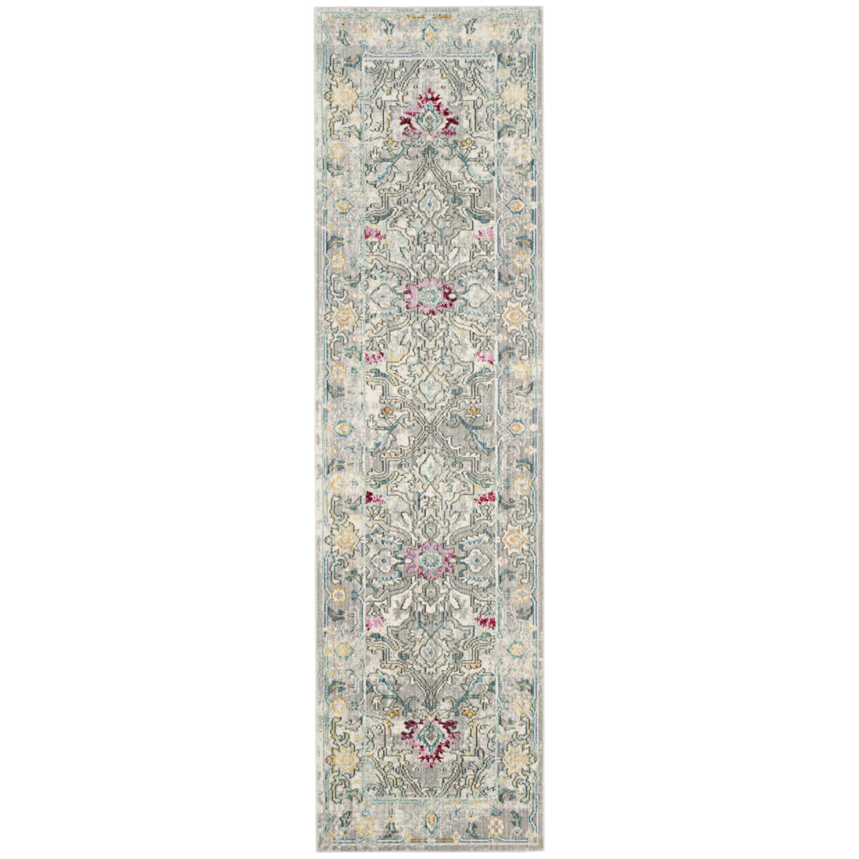 SAFAVIEH Mystique Collection MYS922R Grey / Multi Rug