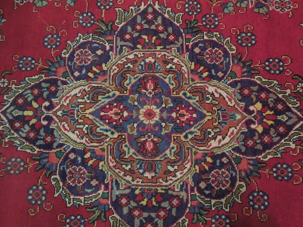 9×12′ Semi Antique Perssiaan Saroukk Open Fine Rug 74402