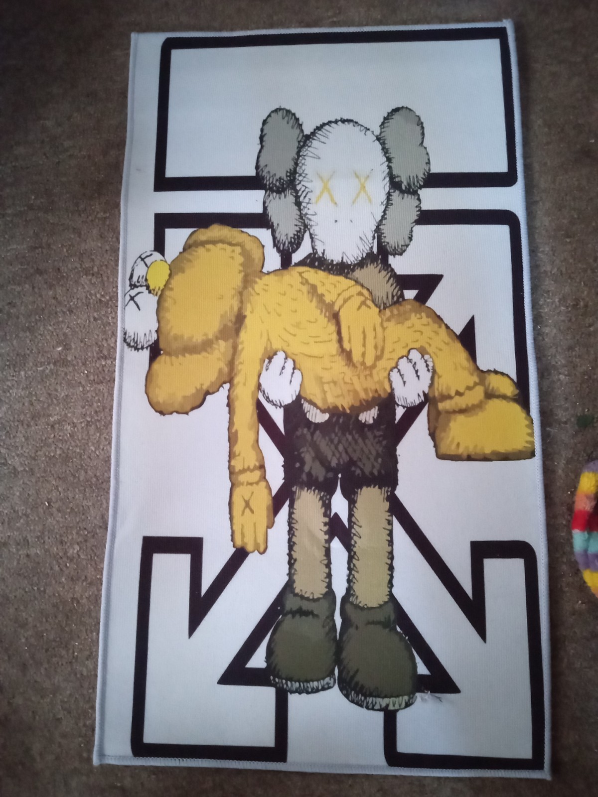 New Kaws Rug 18″ × 32″