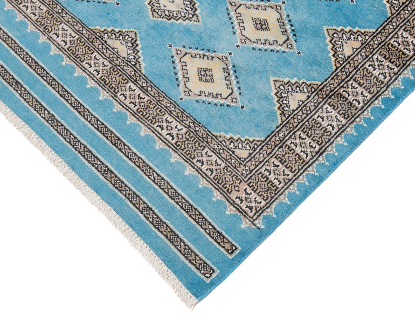Pakistan Bokhara 152×93 cm Hand Knotted Oriental Carpet Rug Wool New Blue