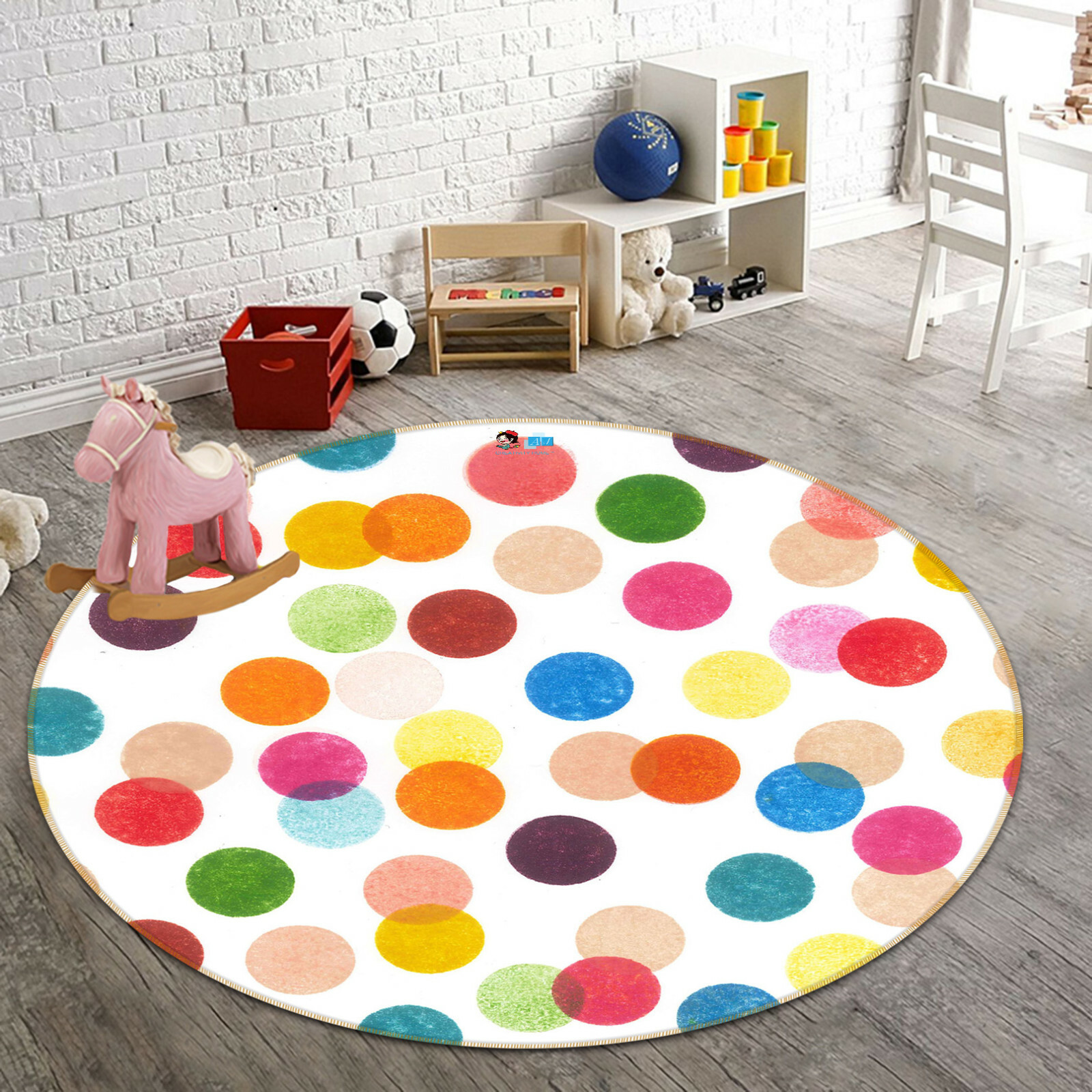 3D Color Circle ZHUA939 Game Non Slip Rug Mat Photo Carpet Zoe