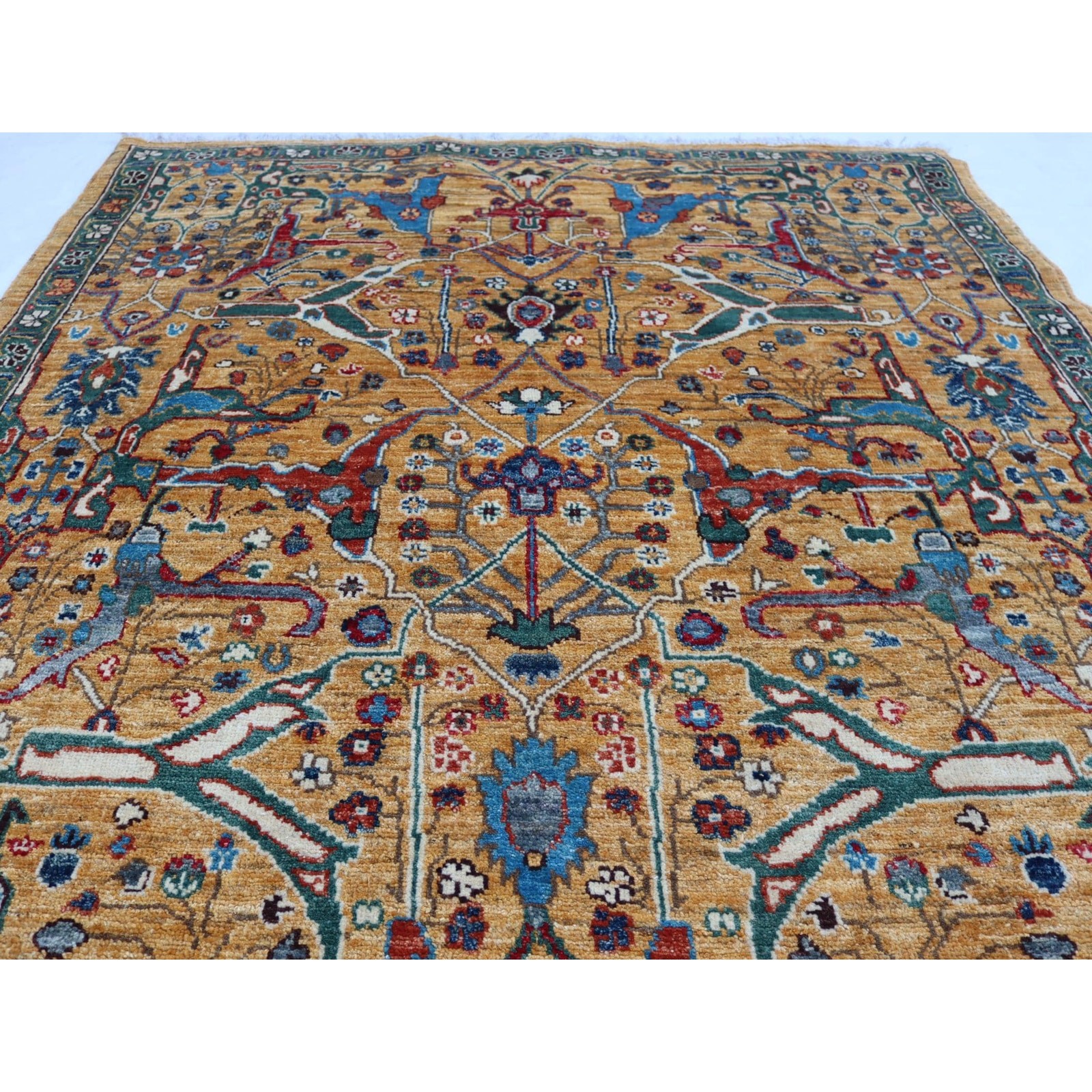 4’10 x 6’7 Ft Afghan Top Quality Switzerland Wool Rug ,Hand-knotted Wool Rug ,
