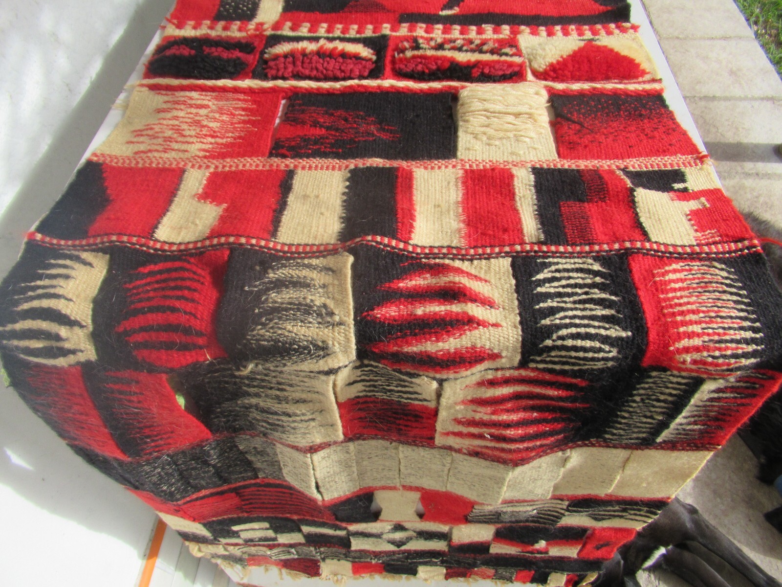 wool wall hanging rug 50 x 130 cm