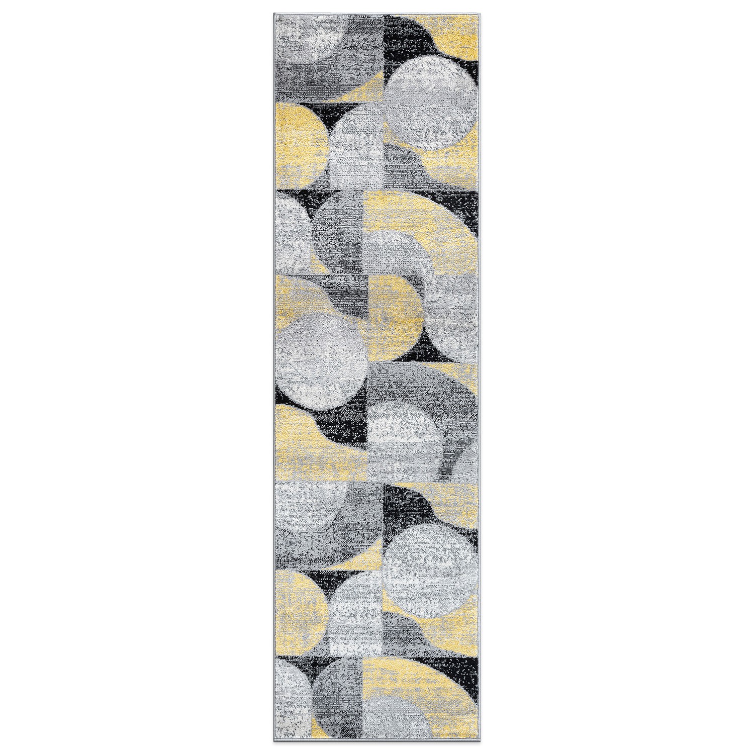 Rugshop Rugs Runners Geometric Design Hallway Rugs Bedroom Rug Yellow Rugs 2×7