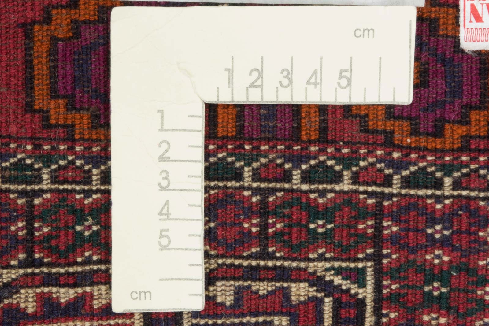 Caucasus Yamut Carpet Hand-Knotted 120×180 Red Geometric Pattern Wool