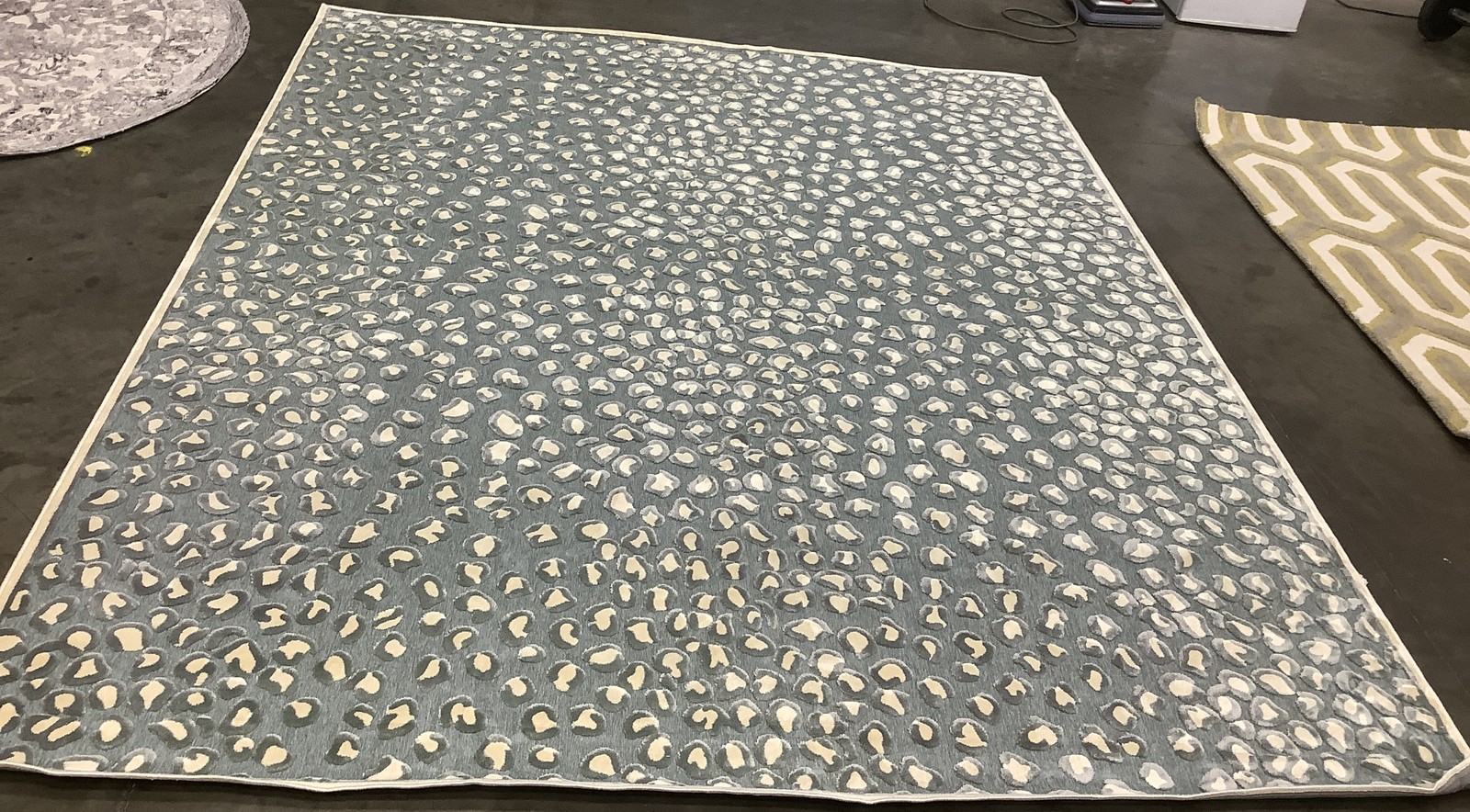 CREAM / SPRUCE 8′-0″ x 10′-0″ Damaged Rug, Reduced Price 1172682789 PAR84-2410-8