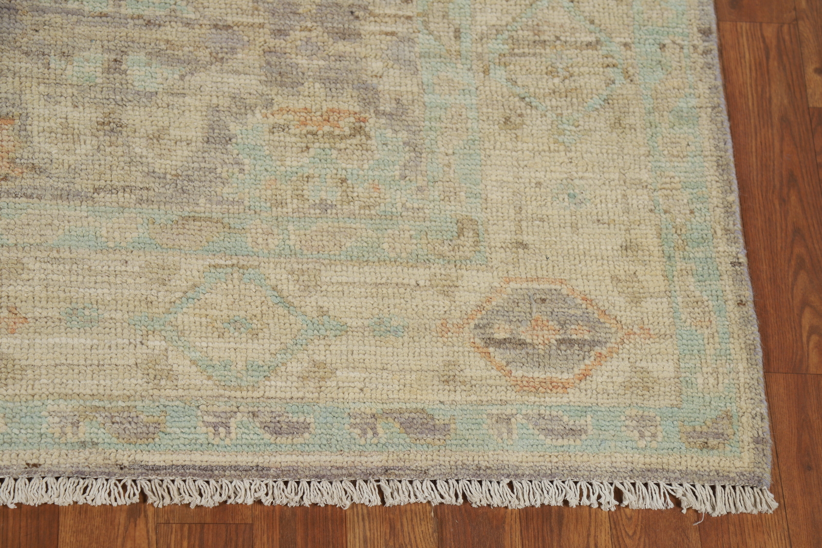 Vegetable Dye Authentic Oushak Turkish Rug 5×7 ft Handmade Wool Carpet