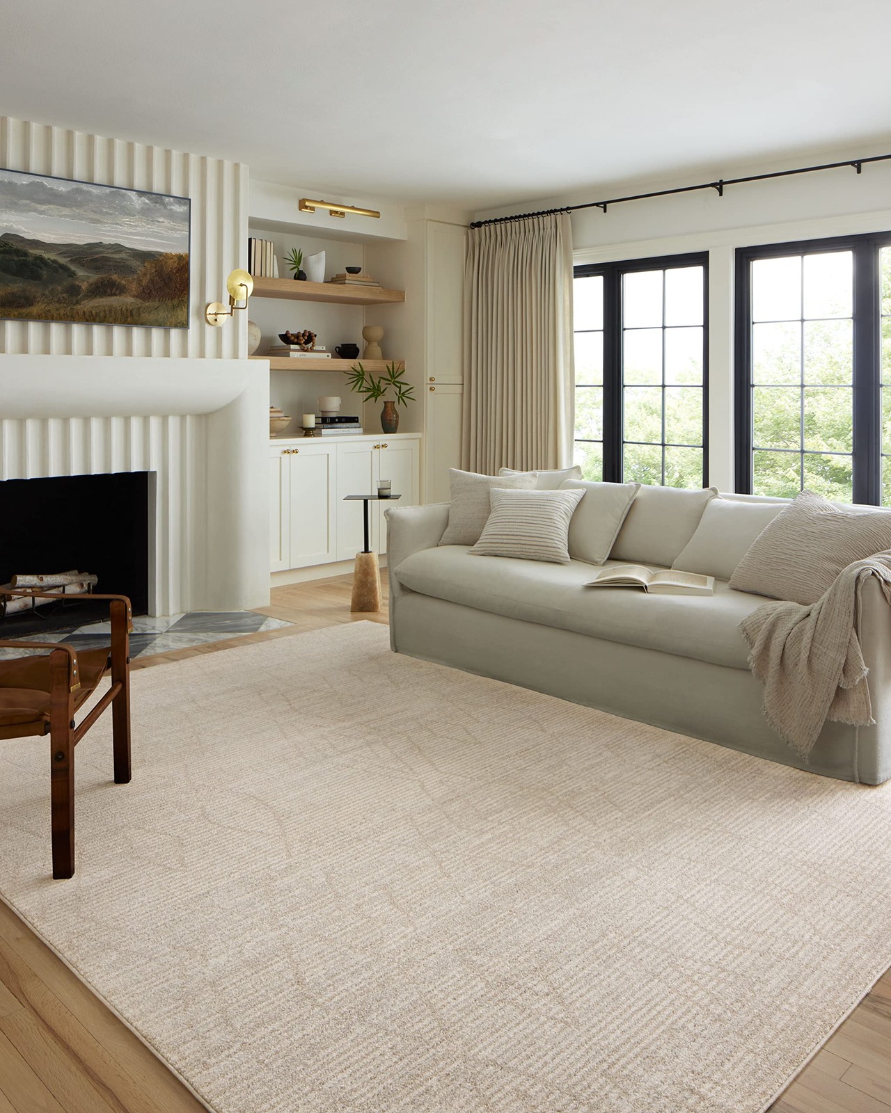 Loloi Ii Loloi Kamala Collection Kam-03 Natural/Mist 5-3 X 7-9 Area Rug