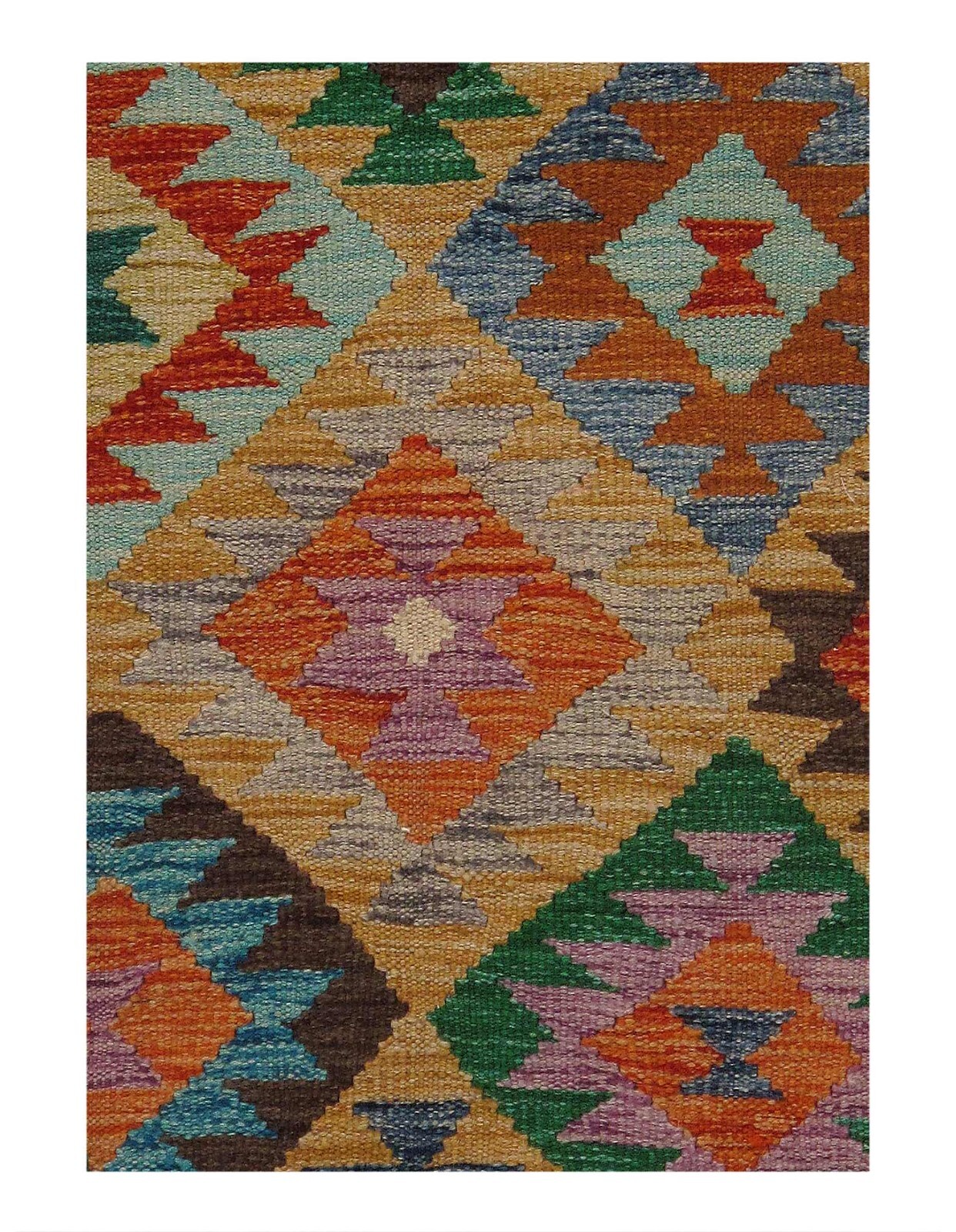 Pasargad Caucasian Tribal Style Flat Weave kilim 3′ X 10′